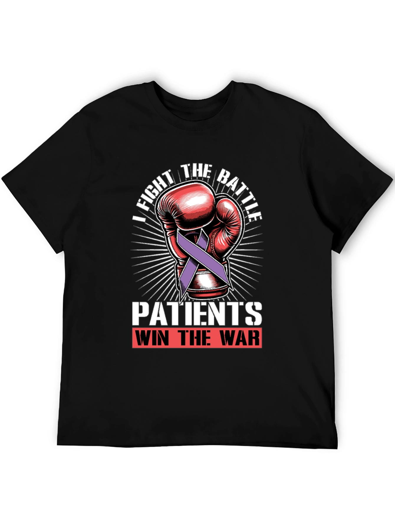 Fight the Battle Patients Win the War T-Shirt - 5