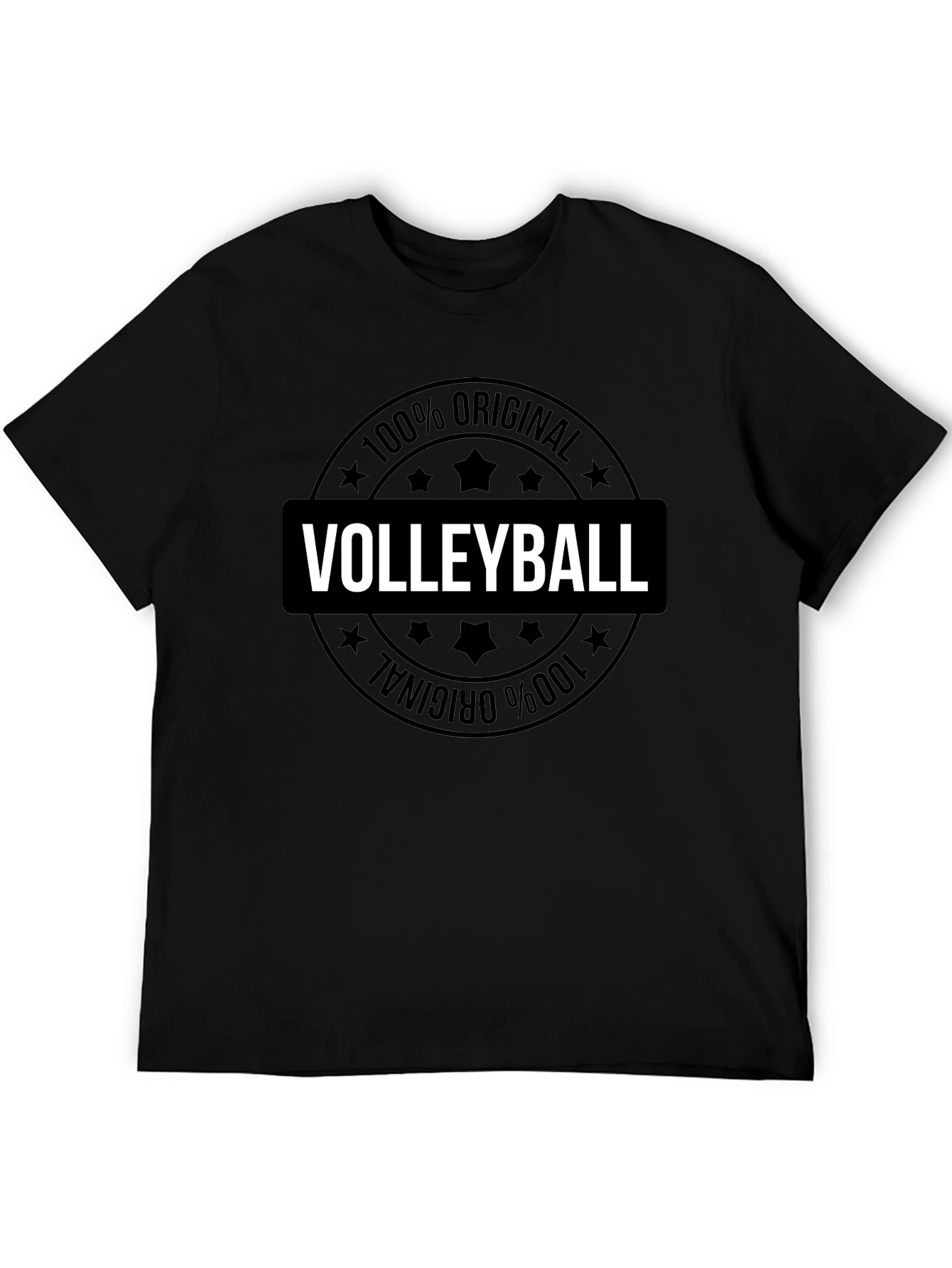Black Volleyball 100% Original Graphic T-Shirt view 5