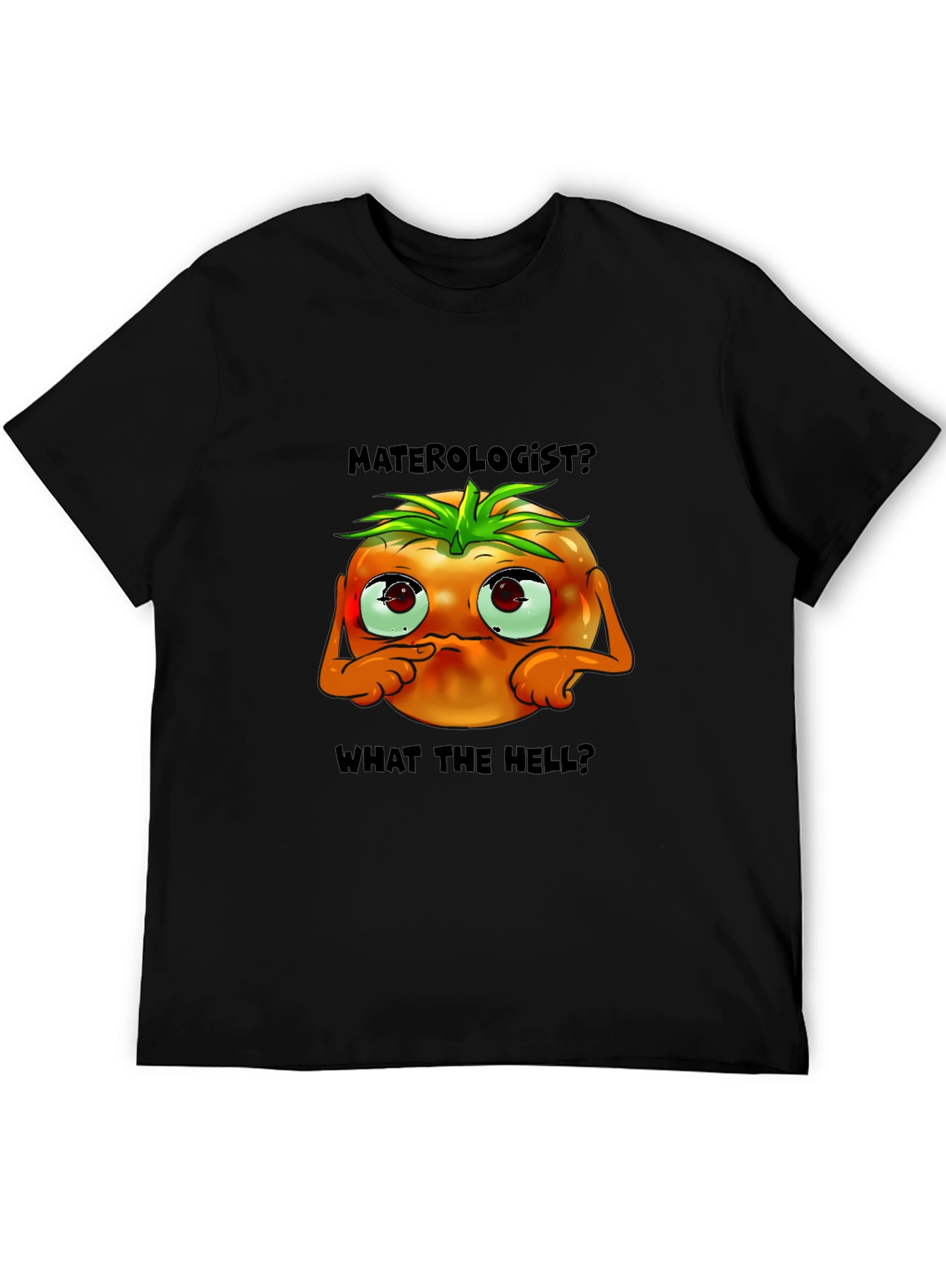 Black Materologist? Tomato Graphic T-Shirt view 5