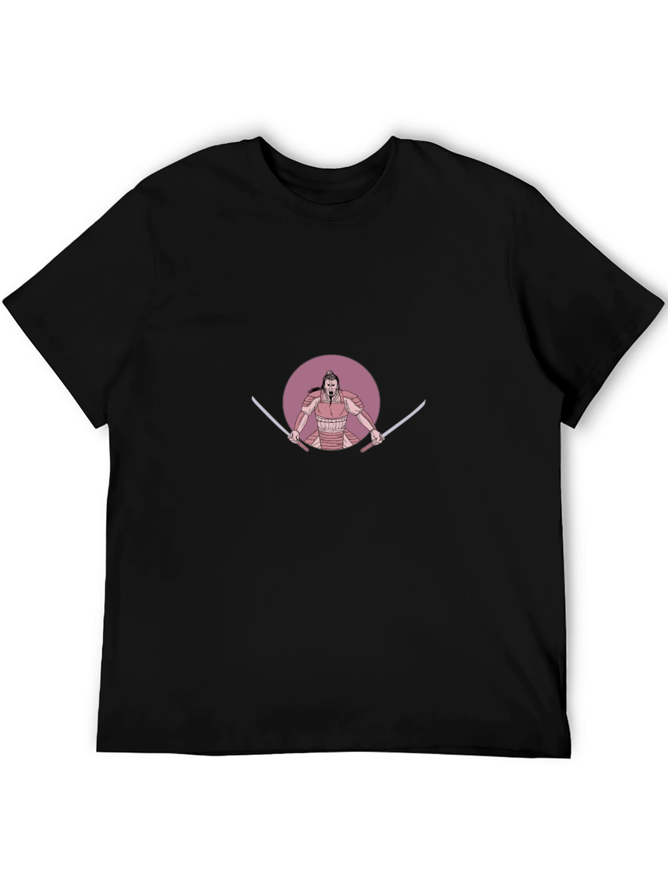 Black Samurai Graphic Black T-Shirt view 5
