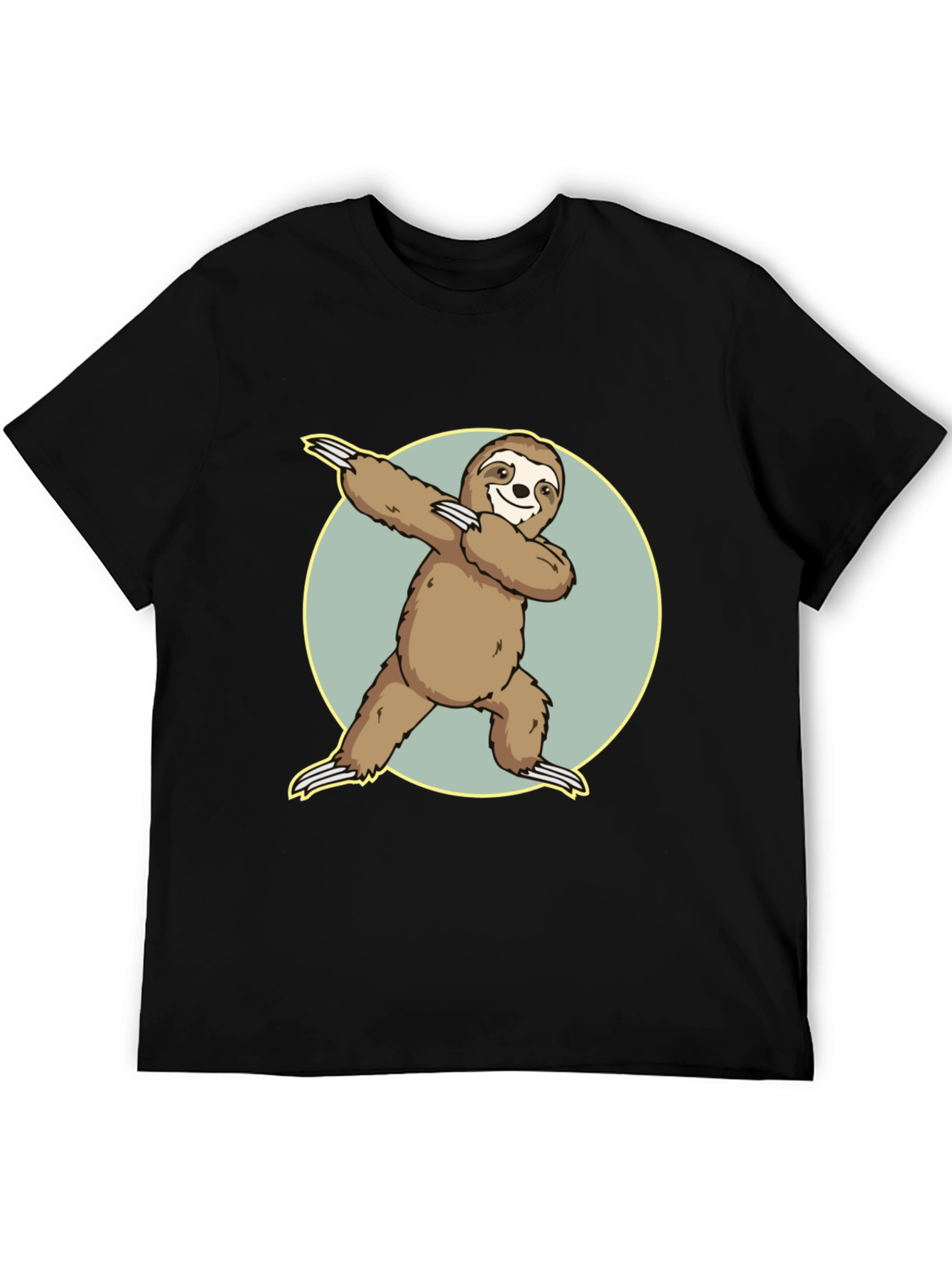 Black Sloth Dabbing T-Shirt - Funny Animal Tee view 5
