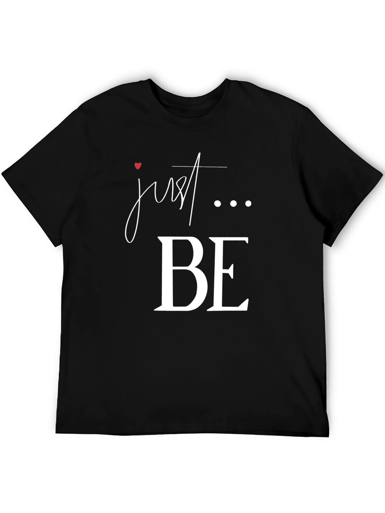 Black Just Be Graphic T-Shirt - Casual Comfort view 5