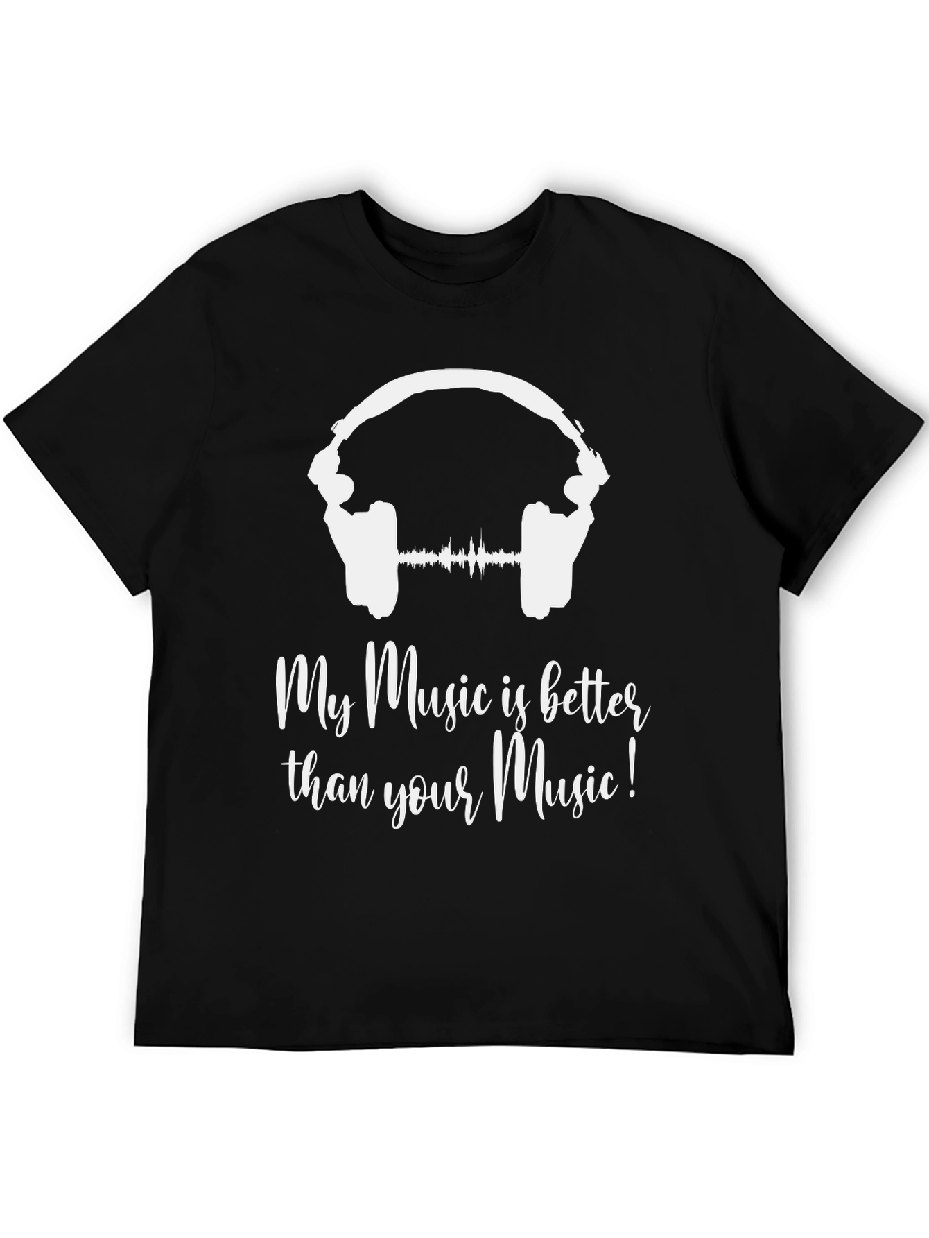 Black Music Lover T-Shirt - My Music Is Better Than Yours! view 5
