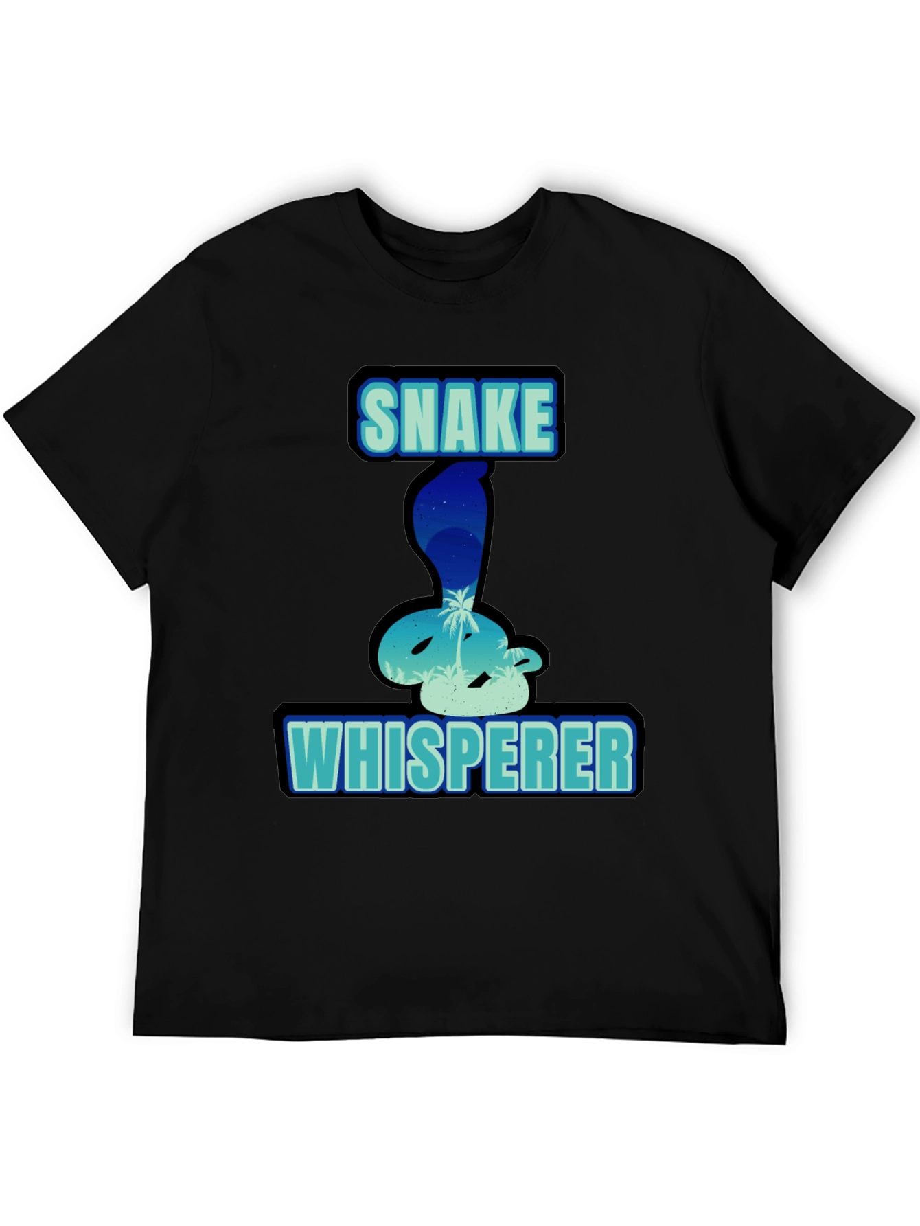 Black Snake Whisperer Graphic T-Shirt view 5
