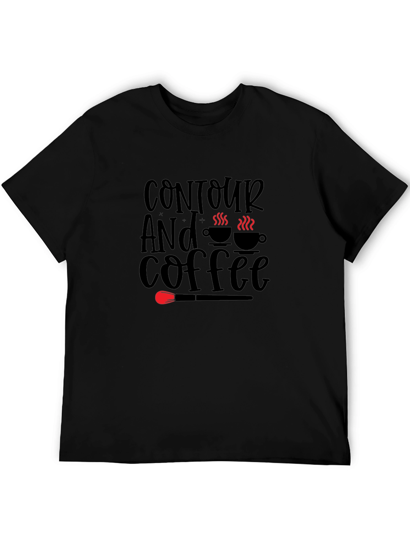 Black Contour and Coffee T-Shirt view 5