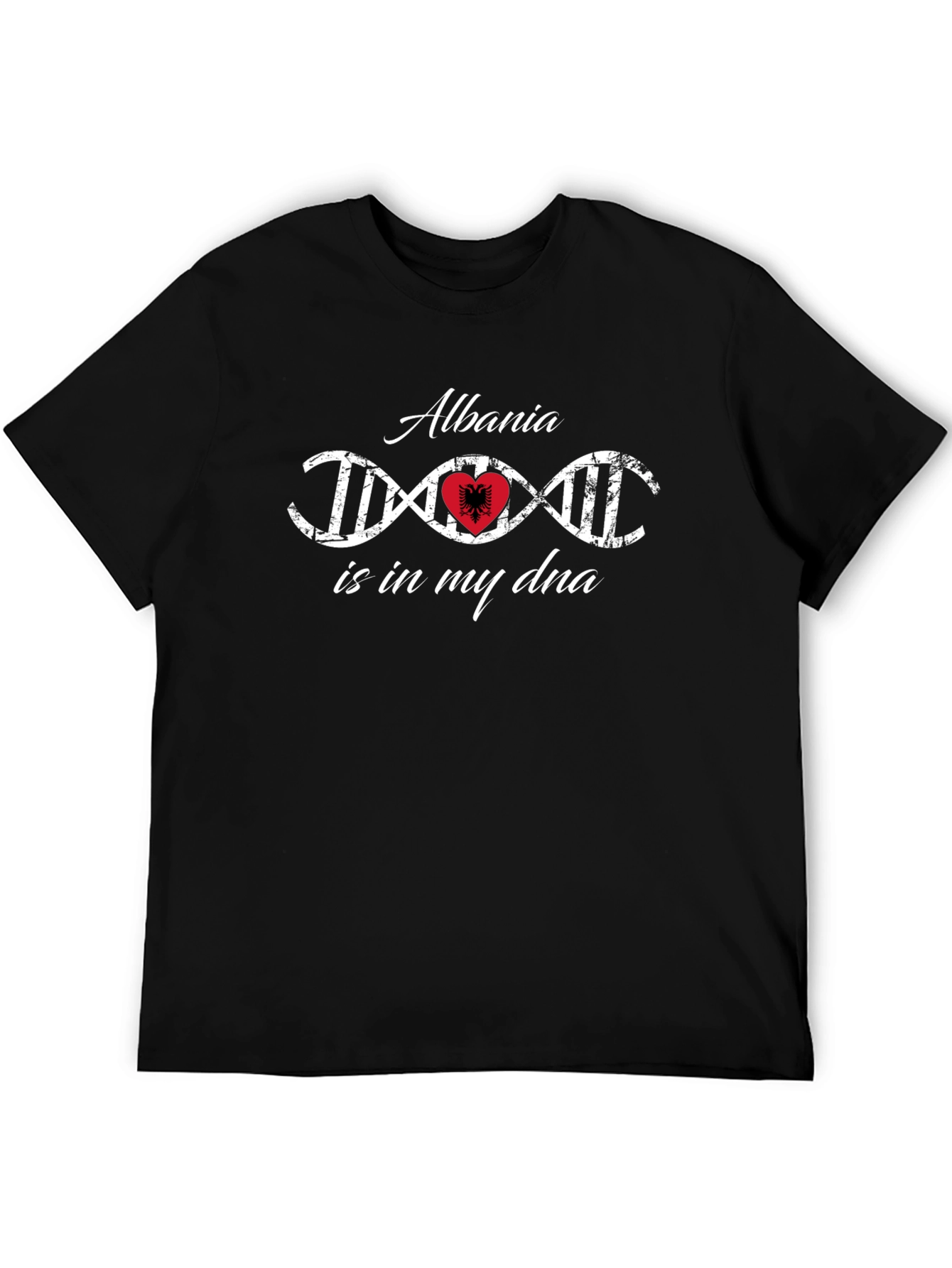 Albania is in My DNA T-Shirt Black Pride - 5