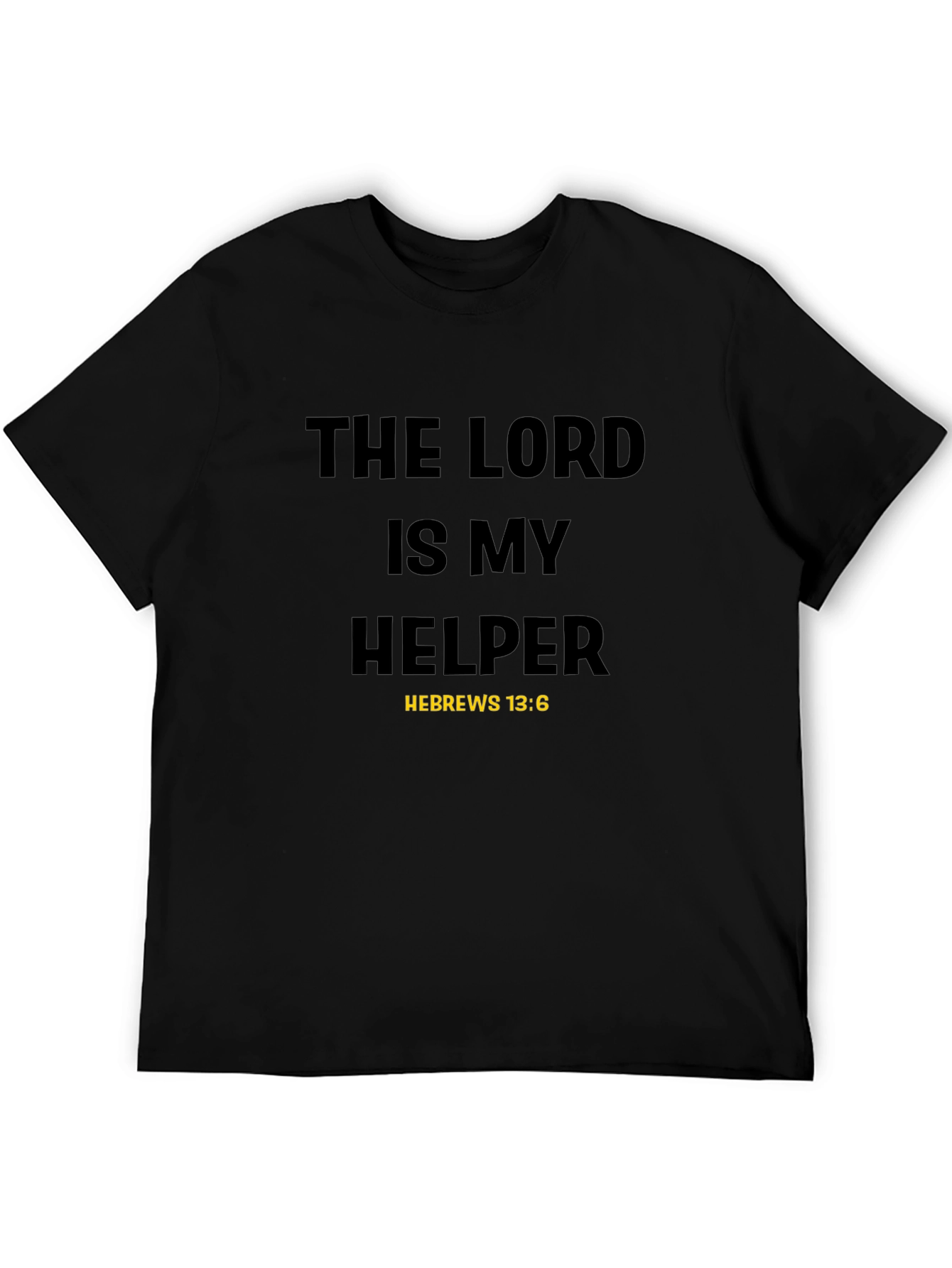 Black The Lord is My Helper T-Shirt view 5
