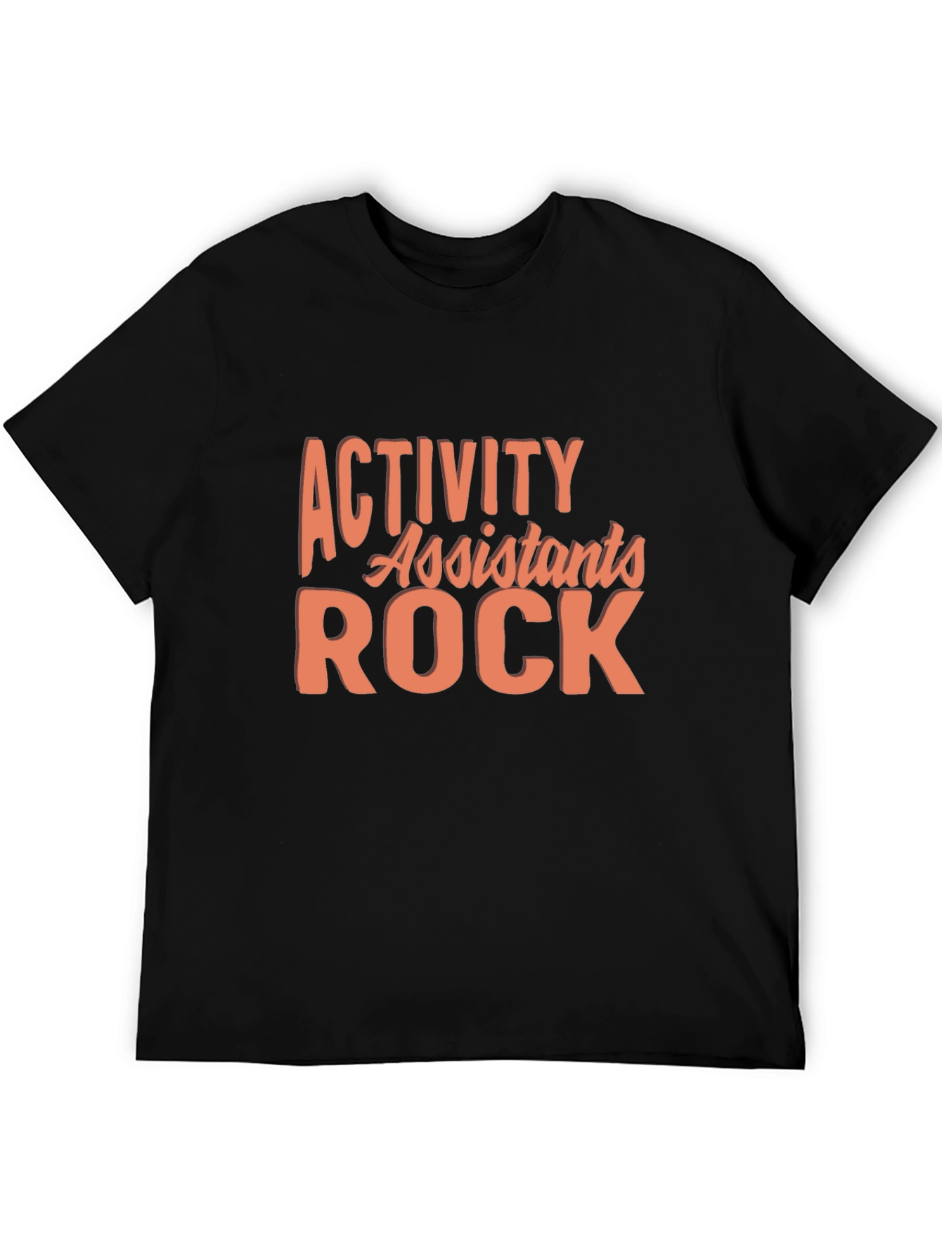 Black Activity Assistants Rock Black T-Shirt view 5