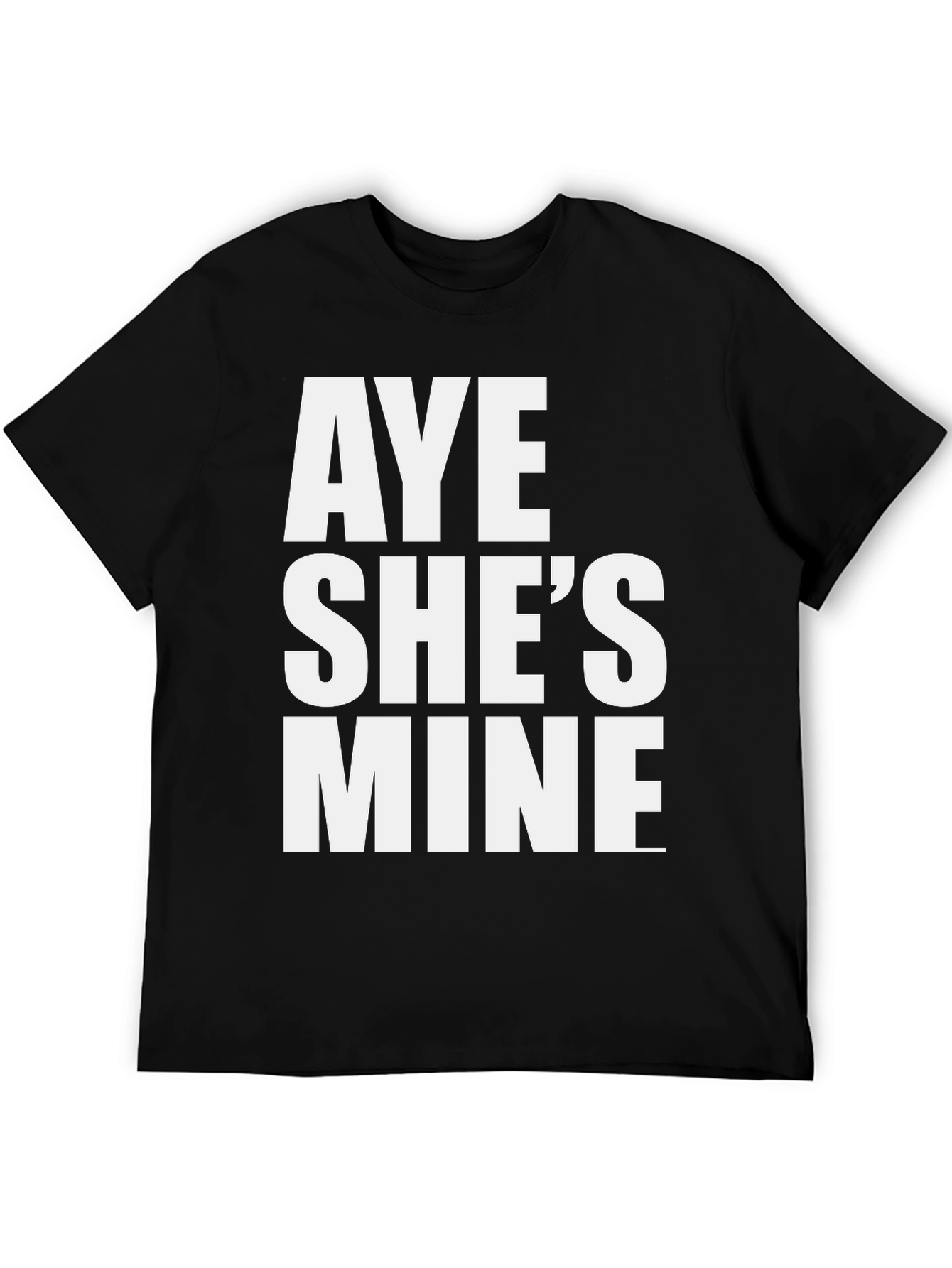 Black Aye She's Mine Graphic Tee view 5