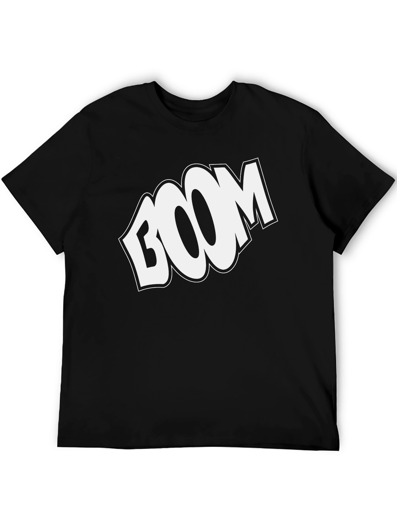 Black BOOM Graphic Print Black T-Shirt view 5