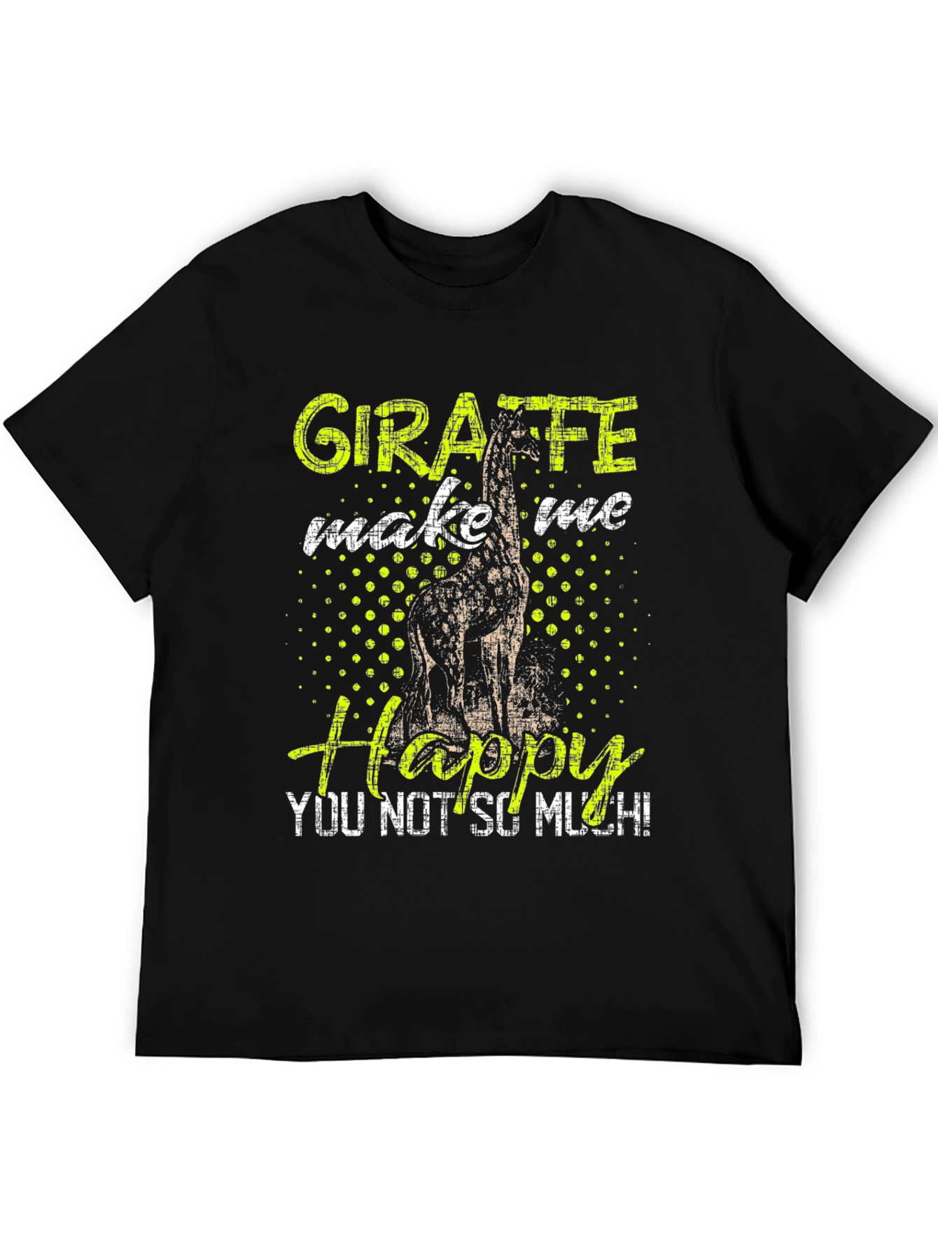 Giraffe Make Me Happy T-Shirt - 5