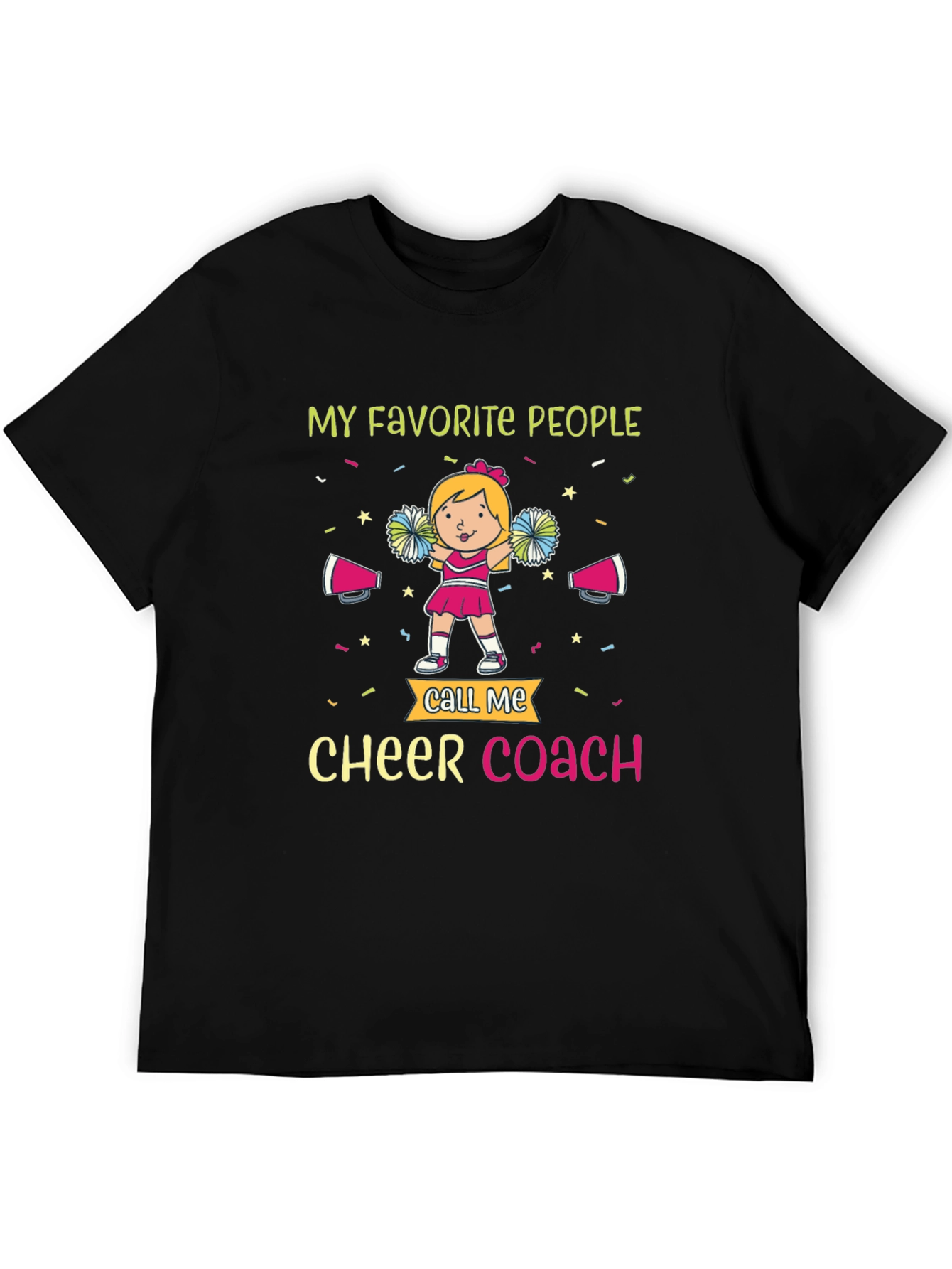 Black Cheer Coach T-Shirt - My Favorite People view 5