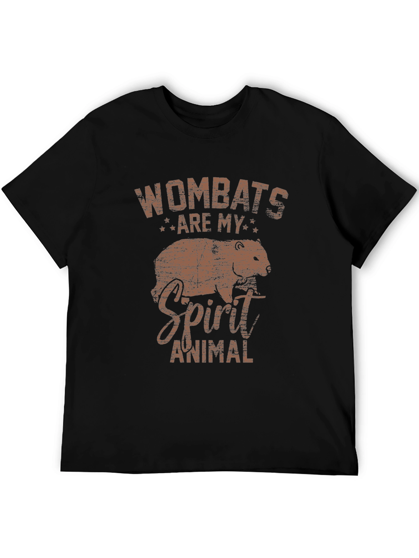 Black Wombats Are My Spirit Animal Graphic Tee view 5