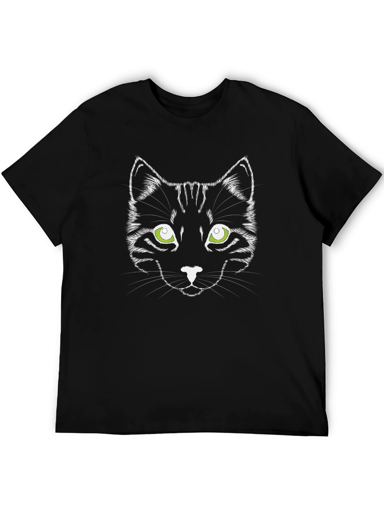 Black Black Cat Graphic Tee - Stylish Unisex T-Shirt view 5