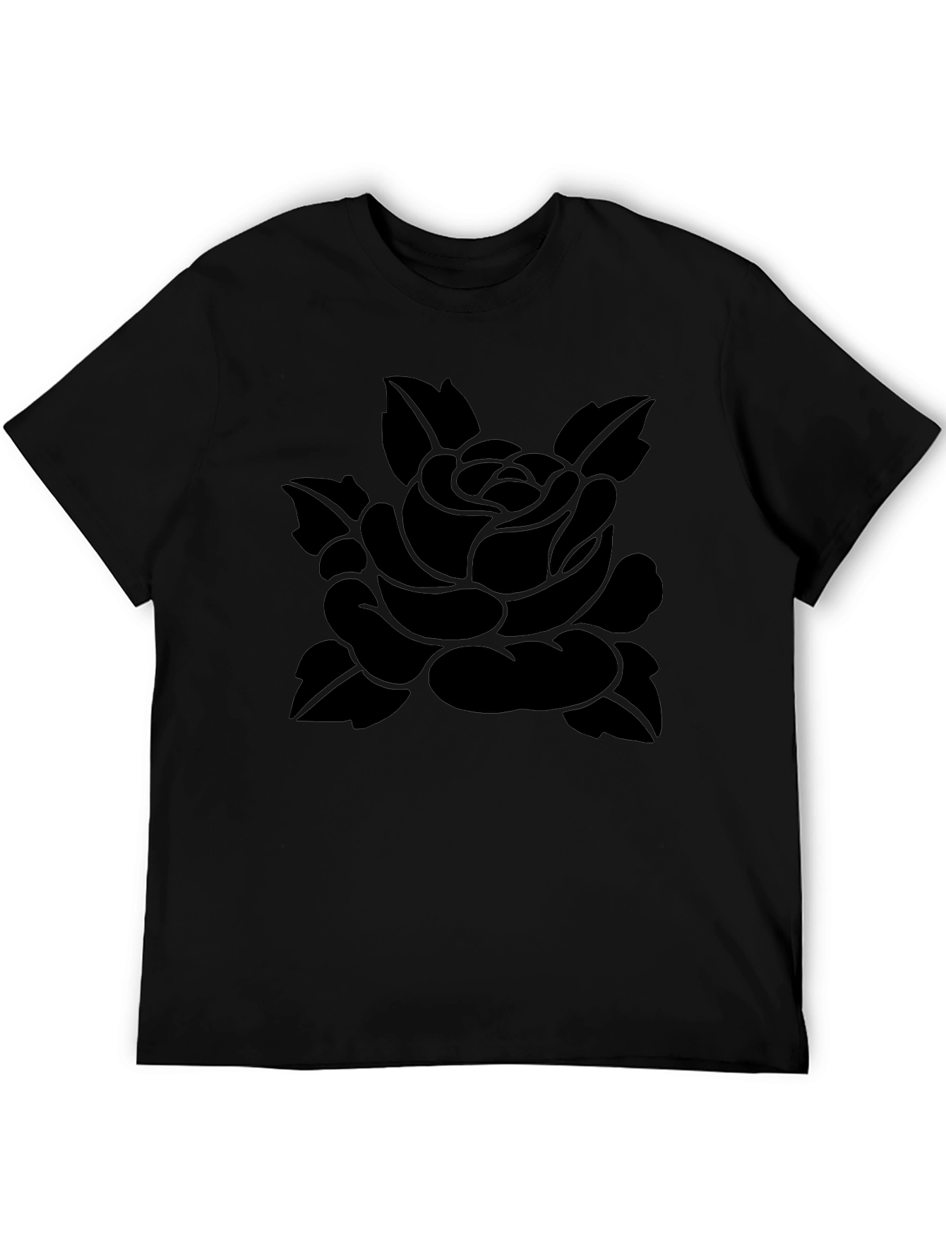 Black Black Rose Graphic Tee - Stylish Menswear view 5