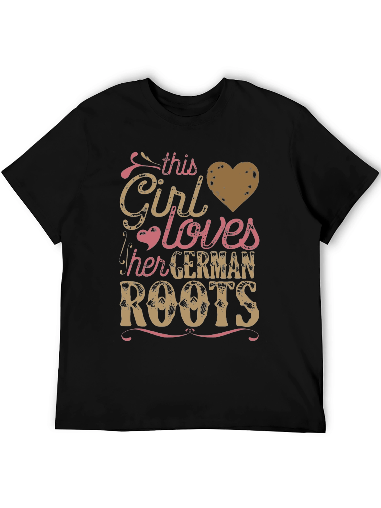 German Roots Girl's T-Shirt - Black - 5