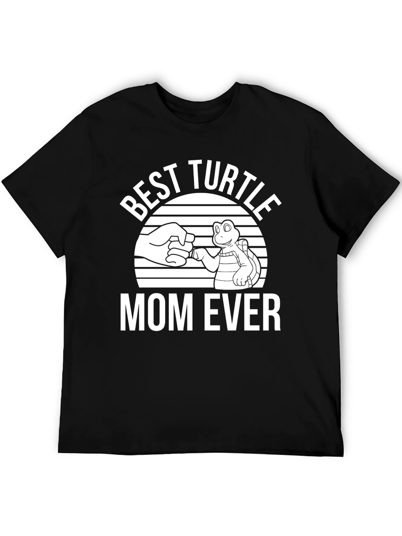 Black Best Turtle Mom Ever T-Shirt - Unisex view 5
