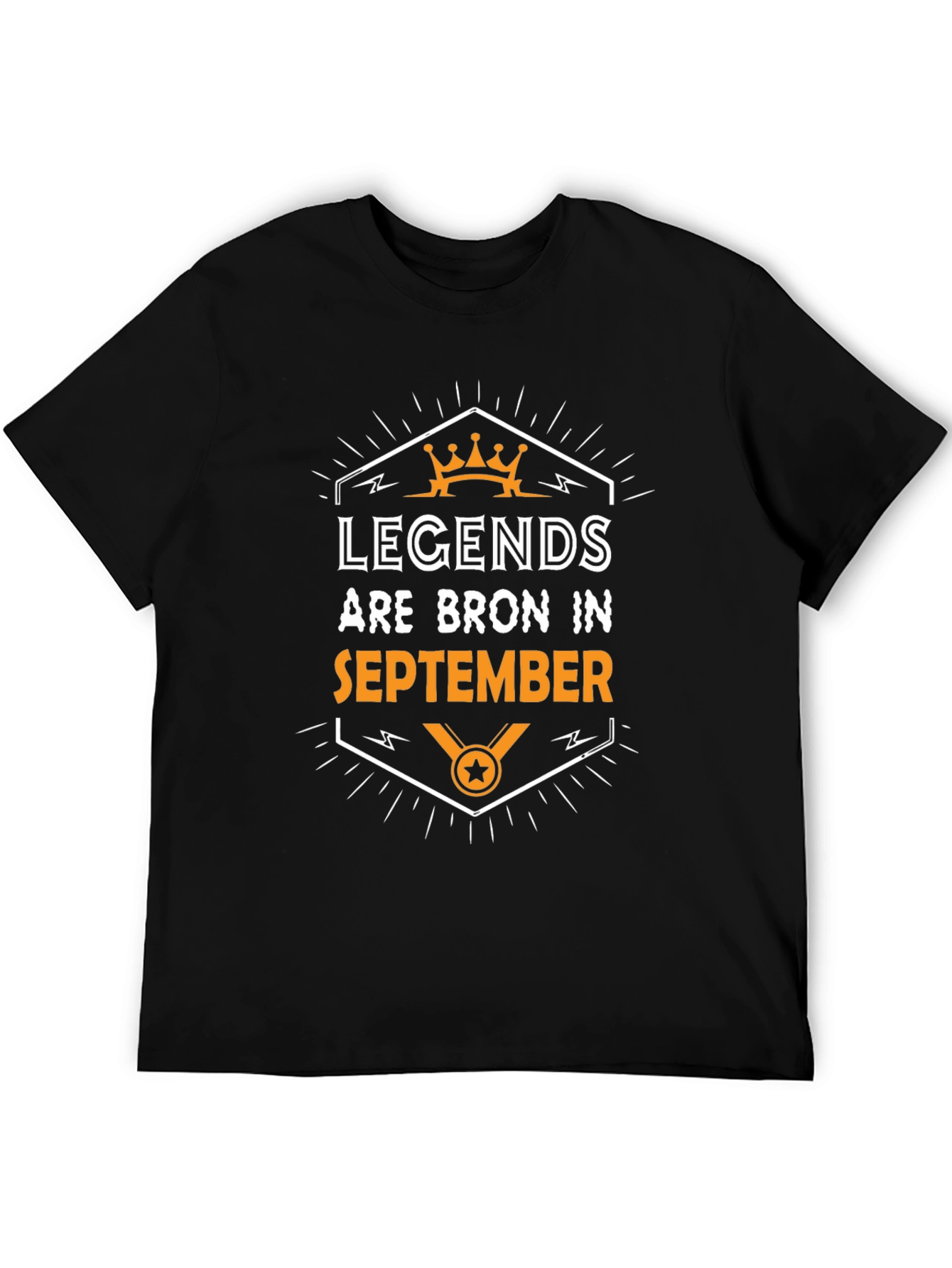 Black Legends Born in September Graphic T-Shirt view 5