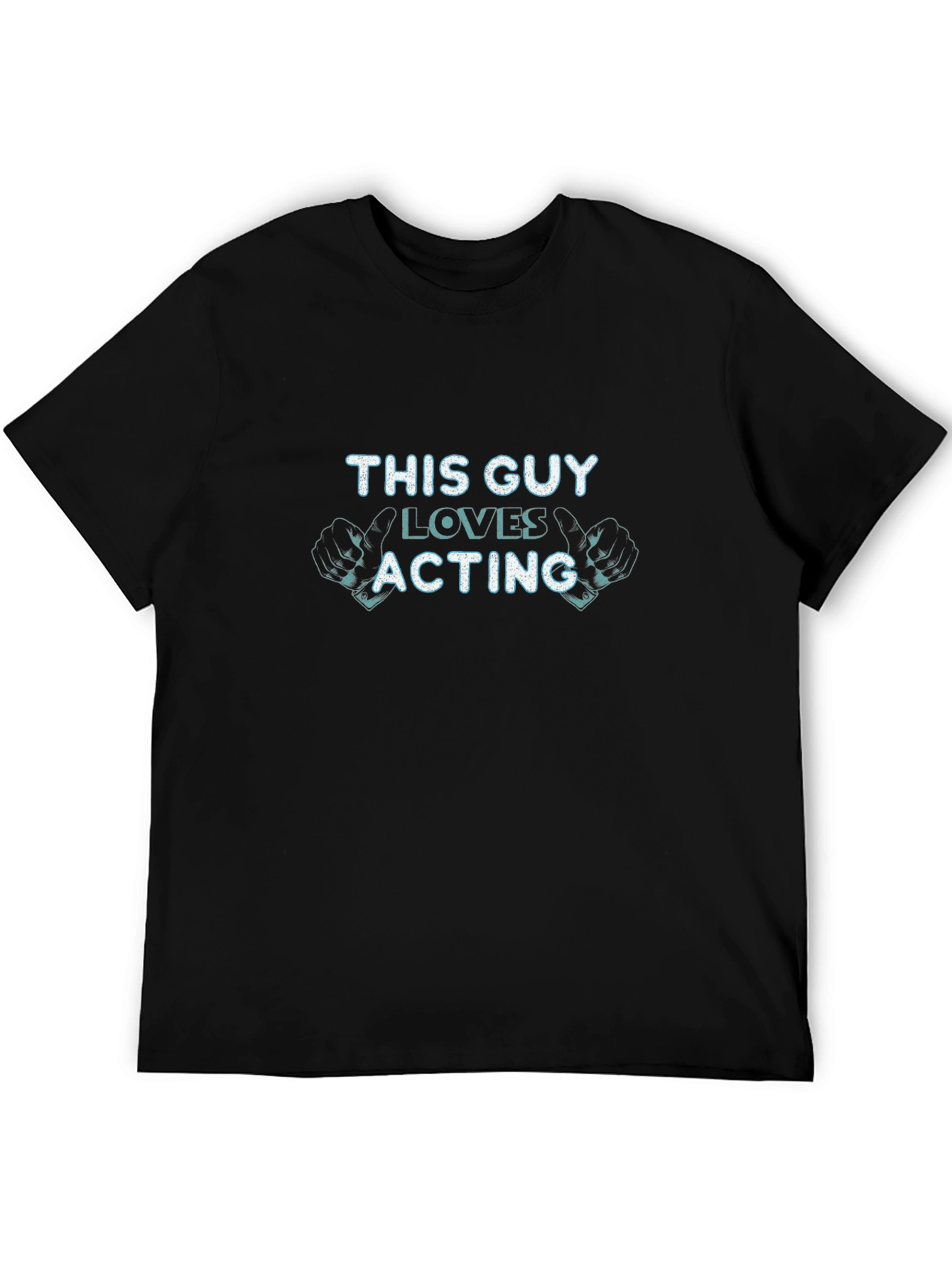 Black This Guy Loves Acting T-Shirt - Actor Gift view 5