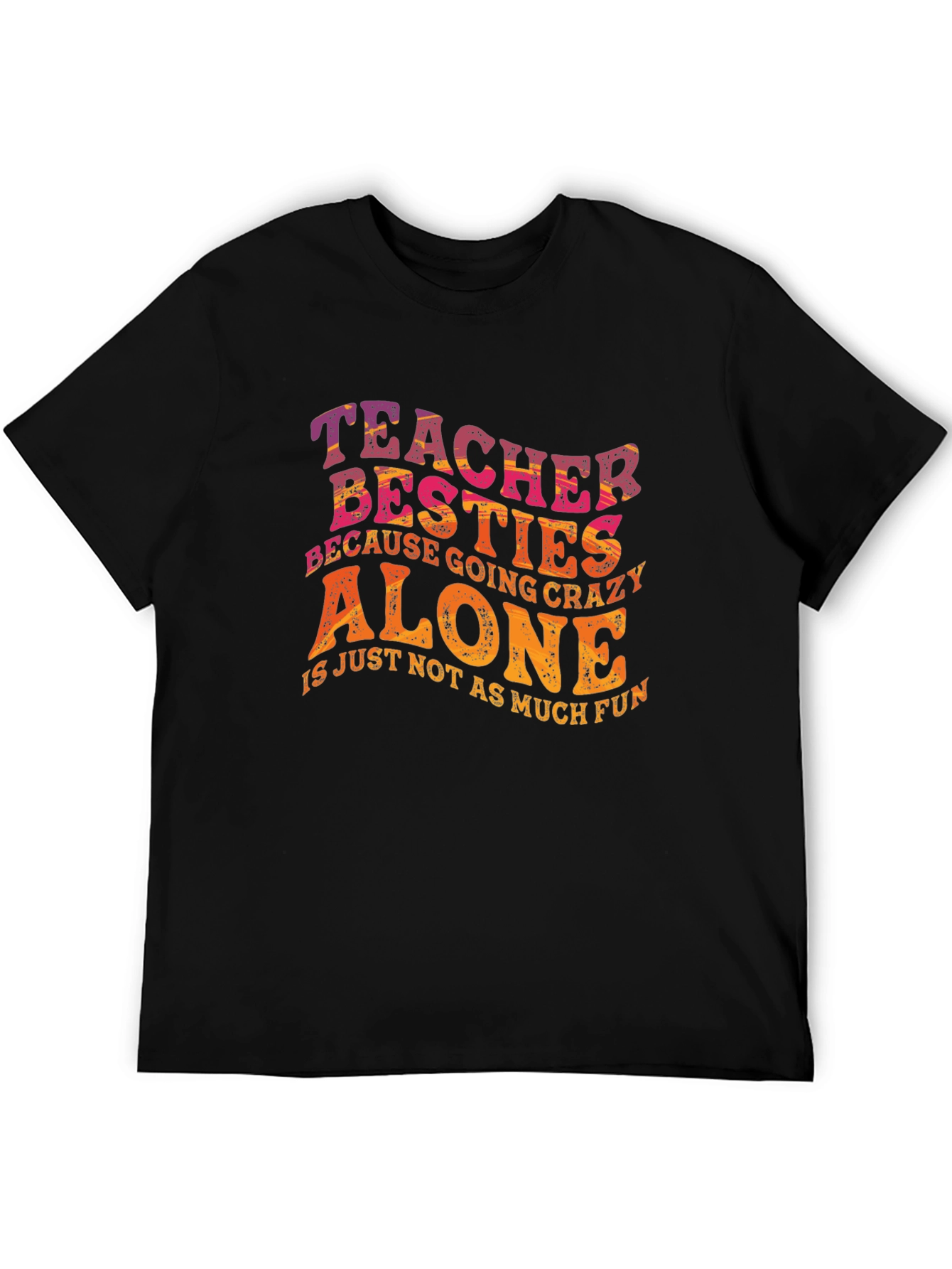 Teacher Besties Graphic T-Shirt - 5