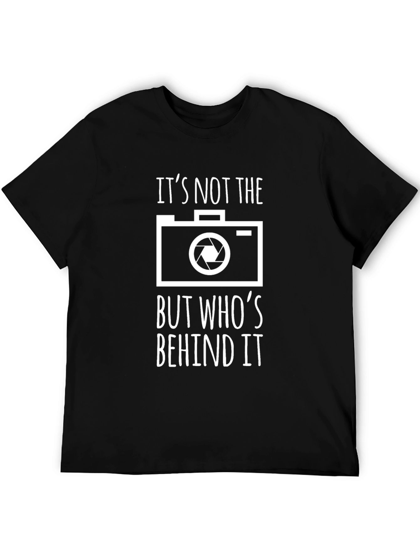 Black Photographer's T-Shirt - It's Not the Camera! view 5