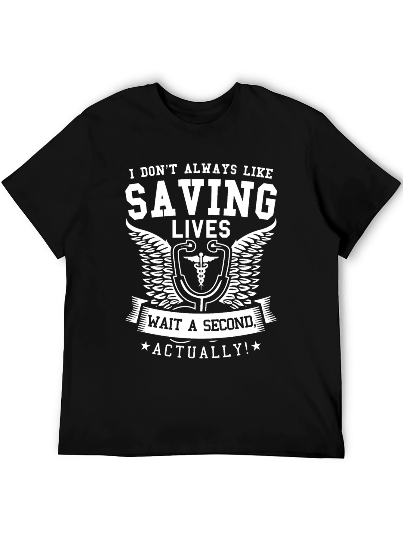 Black Saving Lives T-Shirt Funny Gift for Doctors view 5