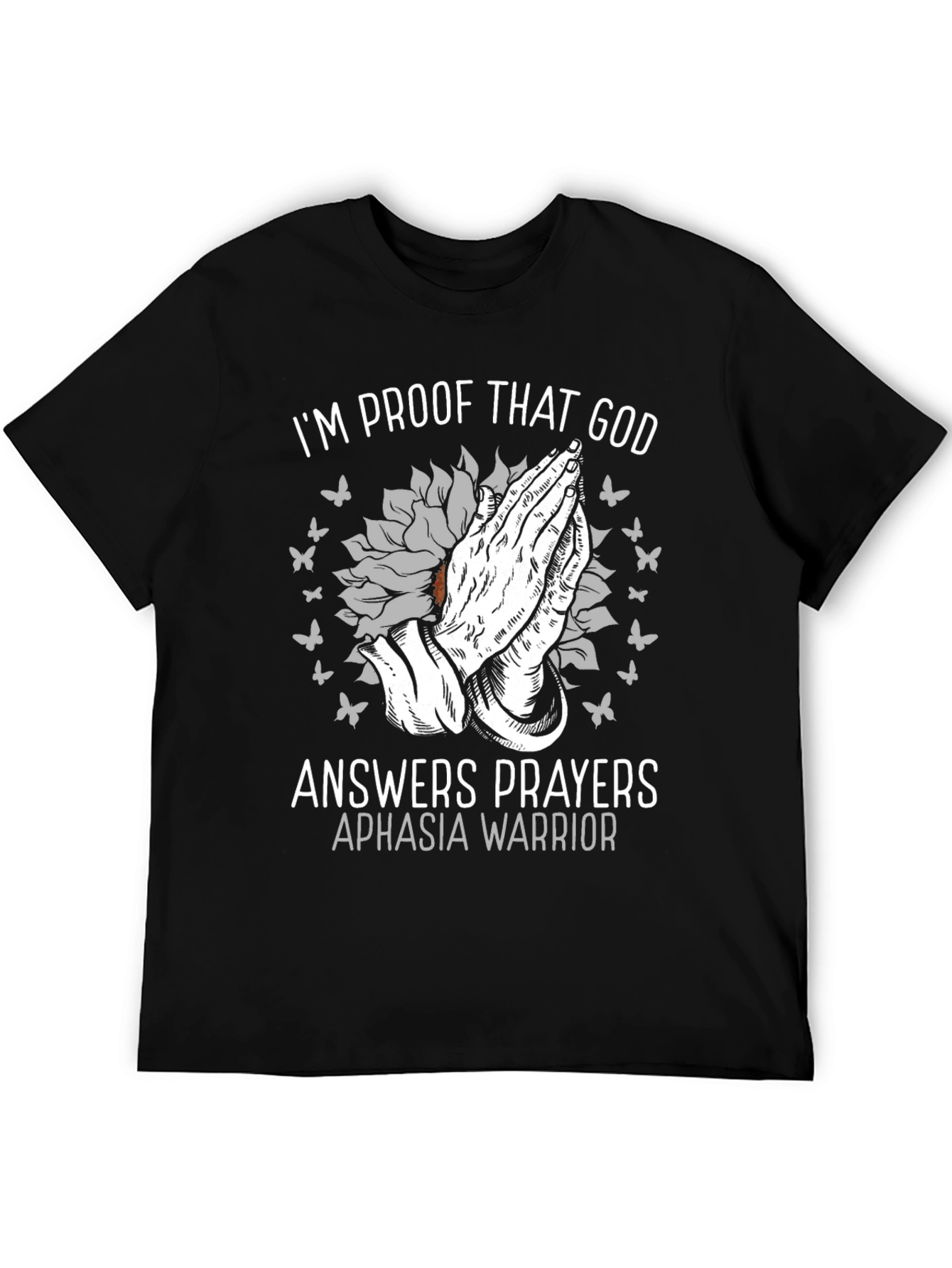 Black Proof That God Answers Prayers T-Shirt view 5
