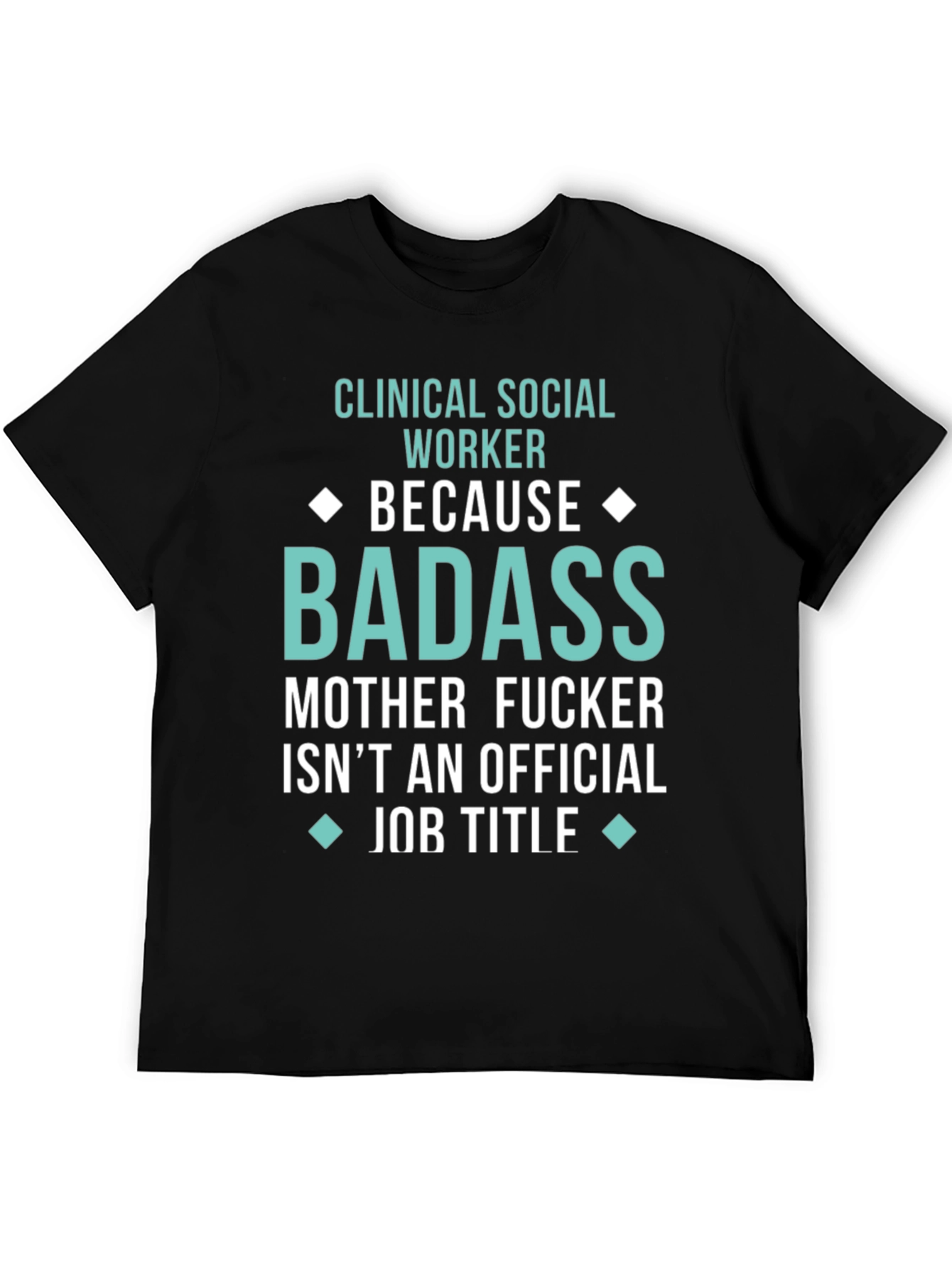 Black Clinical Social Worker Badass Graphic Tee view 5