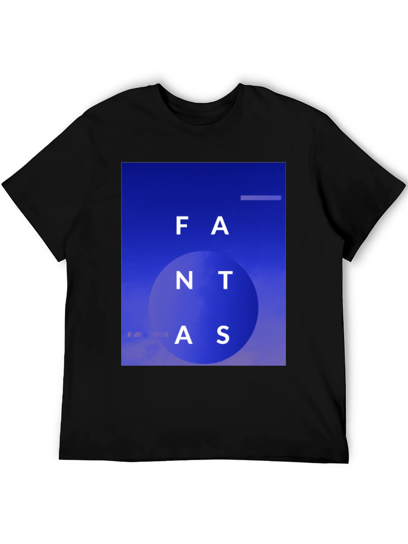 Black Fantastic Blue Graphic Tee view 5