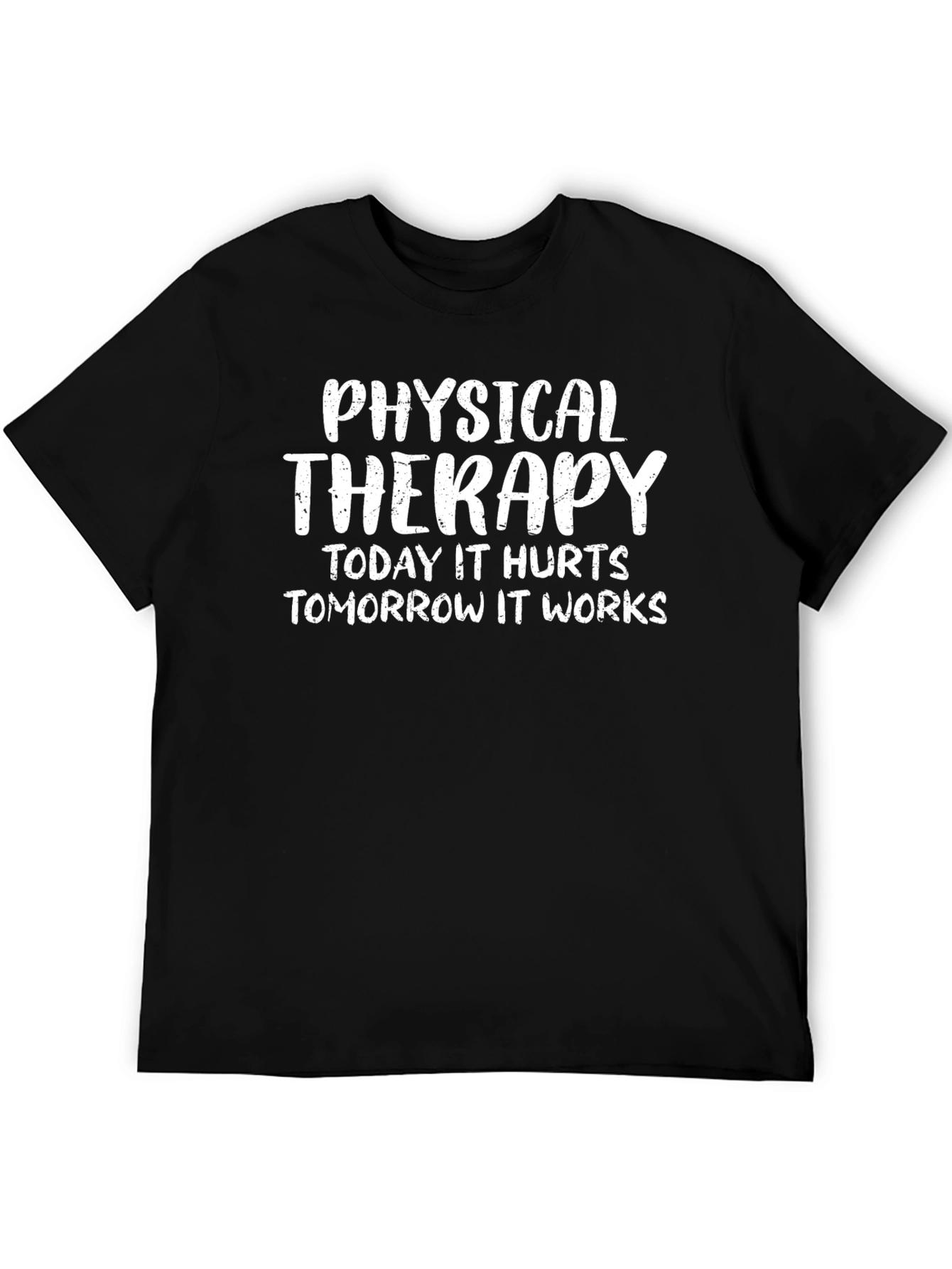 Black Physical Therapy Funny T-Shirt view 5