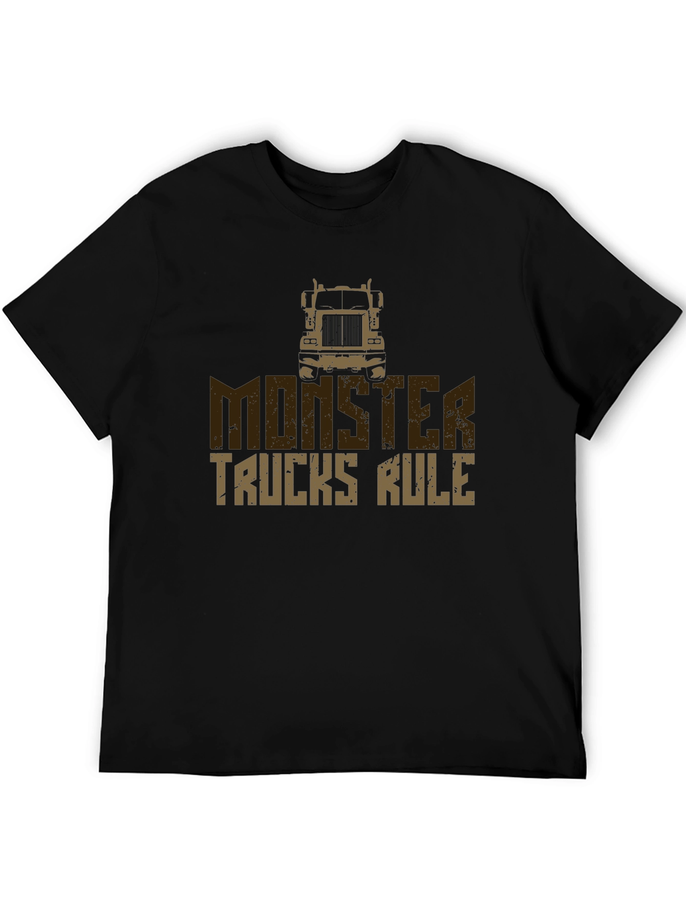 Black Monster Trucks Rule T-Shirt view 5