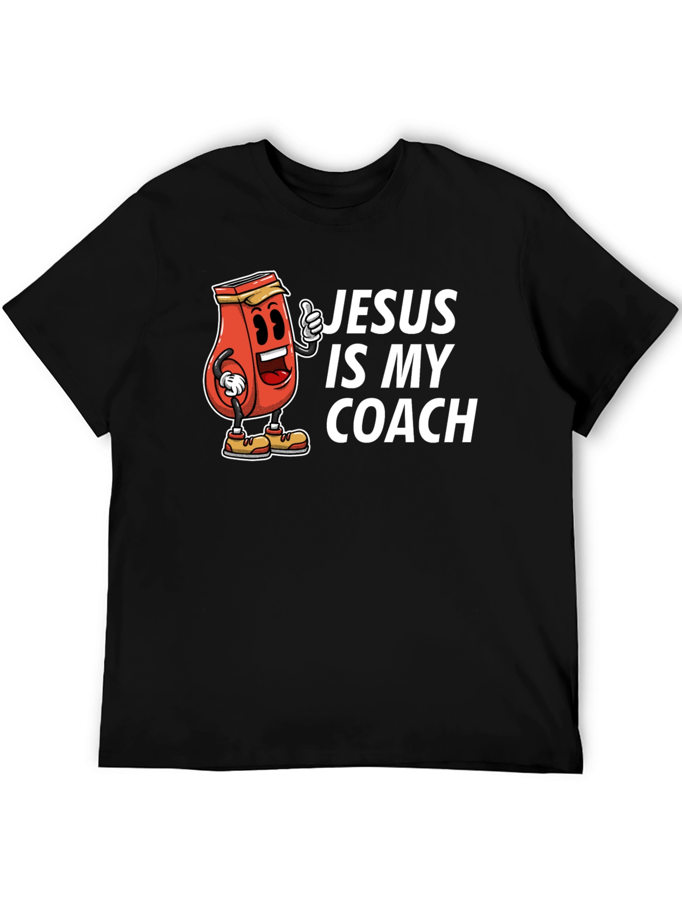 Black Jesus is My Coach Graphic T-Shirt view 5