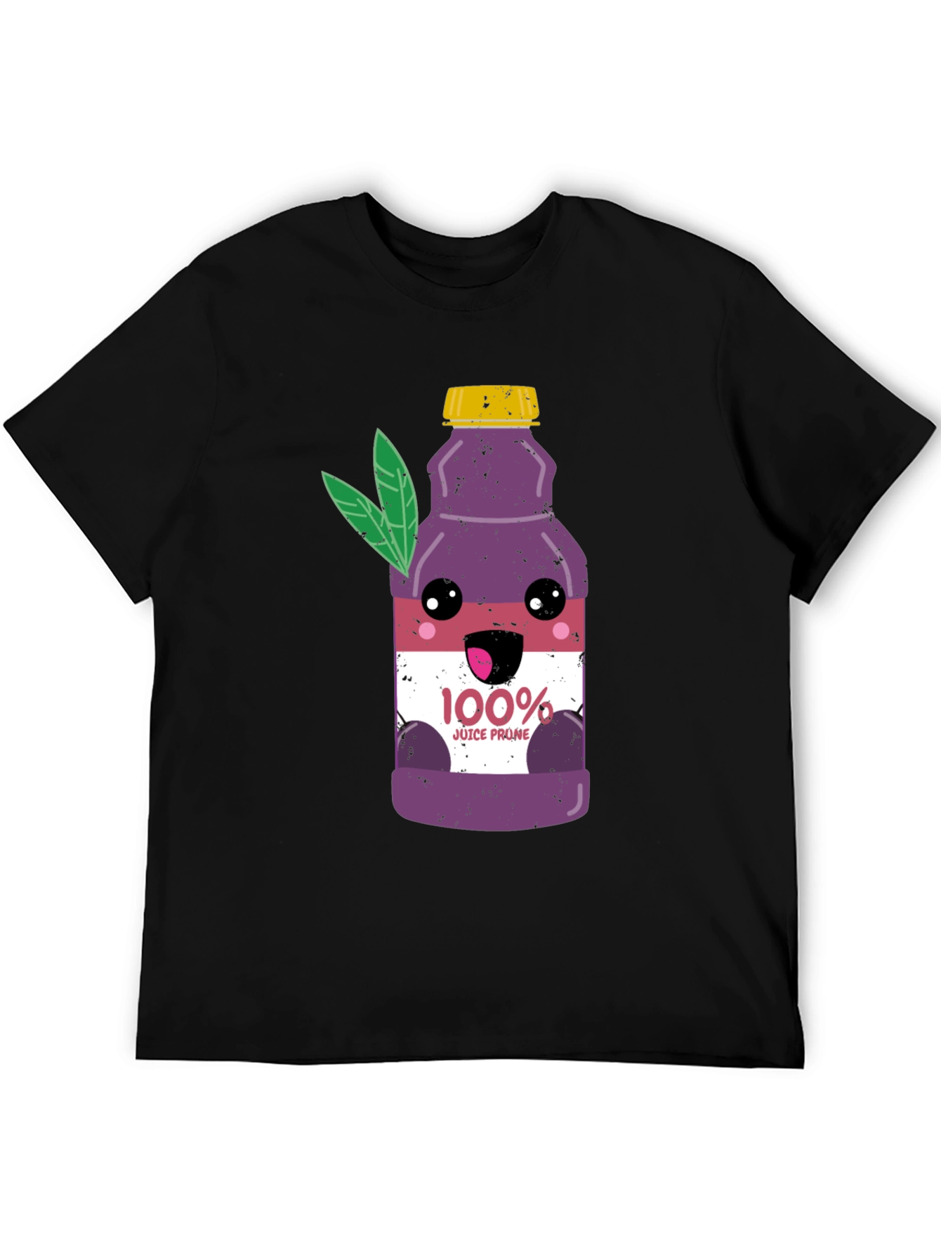 Black Prune Juice Graphic Tee - Funny Cartoon Shirt view 5