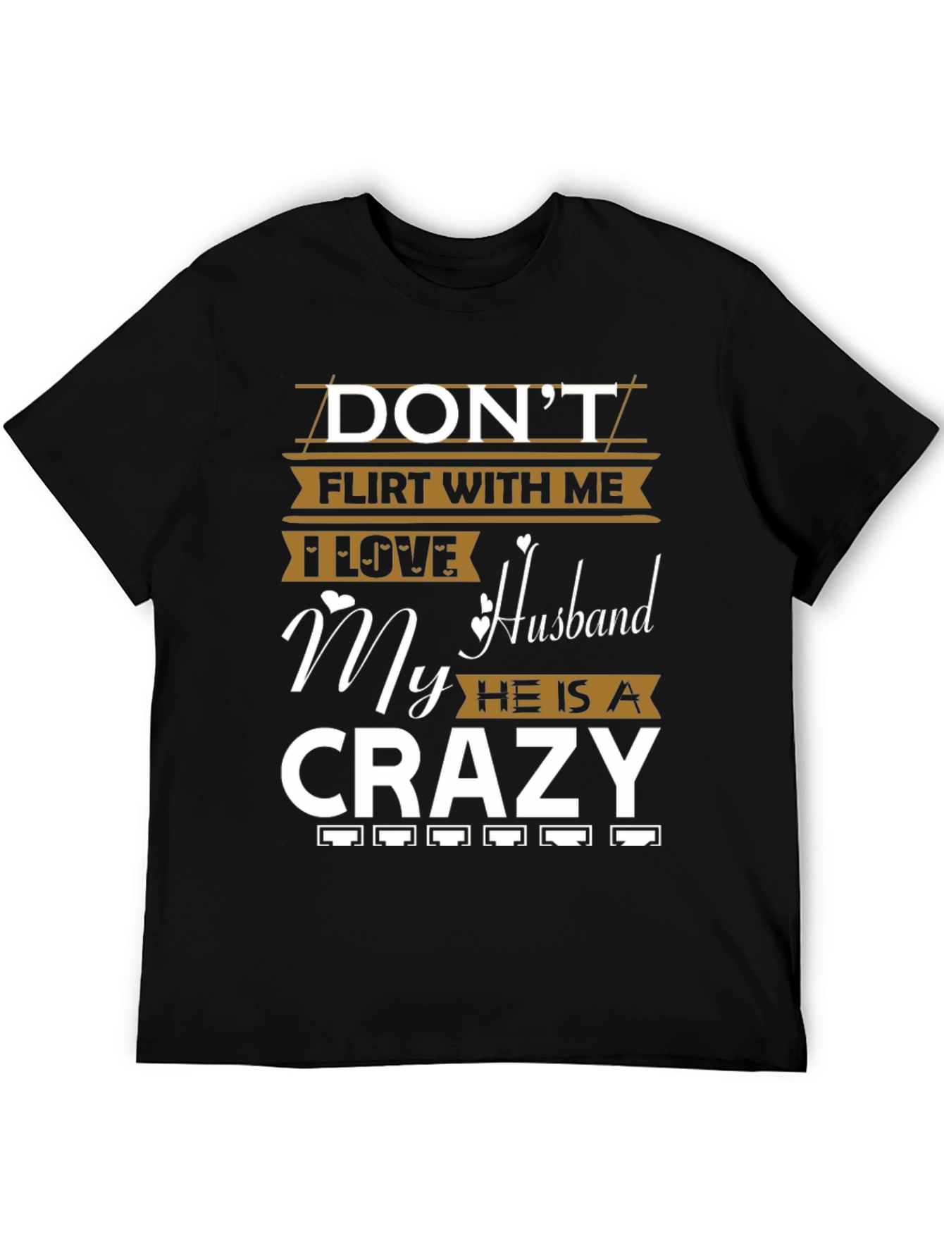 Black Don't Flirt With Me T-Shirt view 5