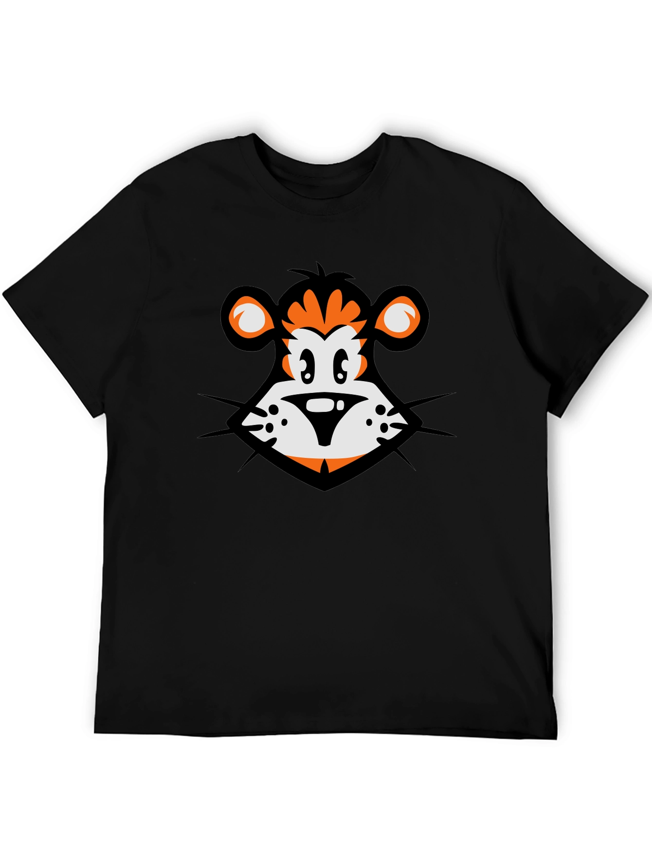 Black Cartoon Character Black T-Shirt view 5