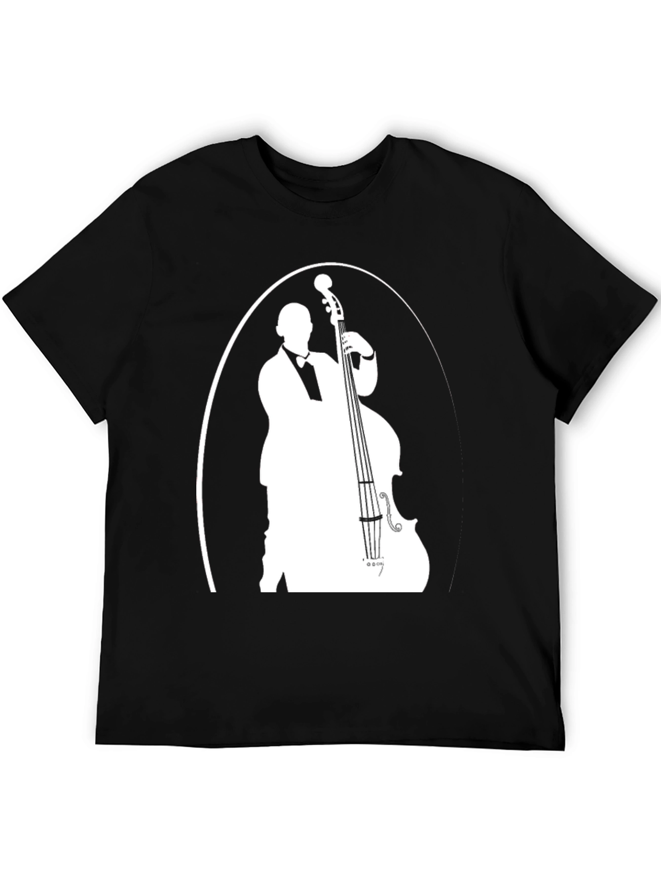 Black Bass Player Graphic T-Shirt - Cool Music Tee view 5