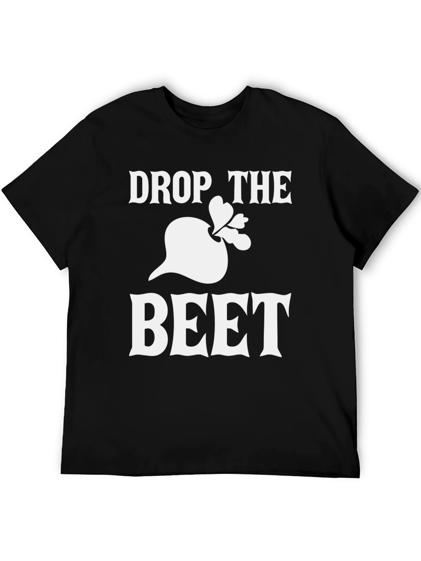 Black Drop the Beet Graphic Tee - Funny Vegan Shirt view 5