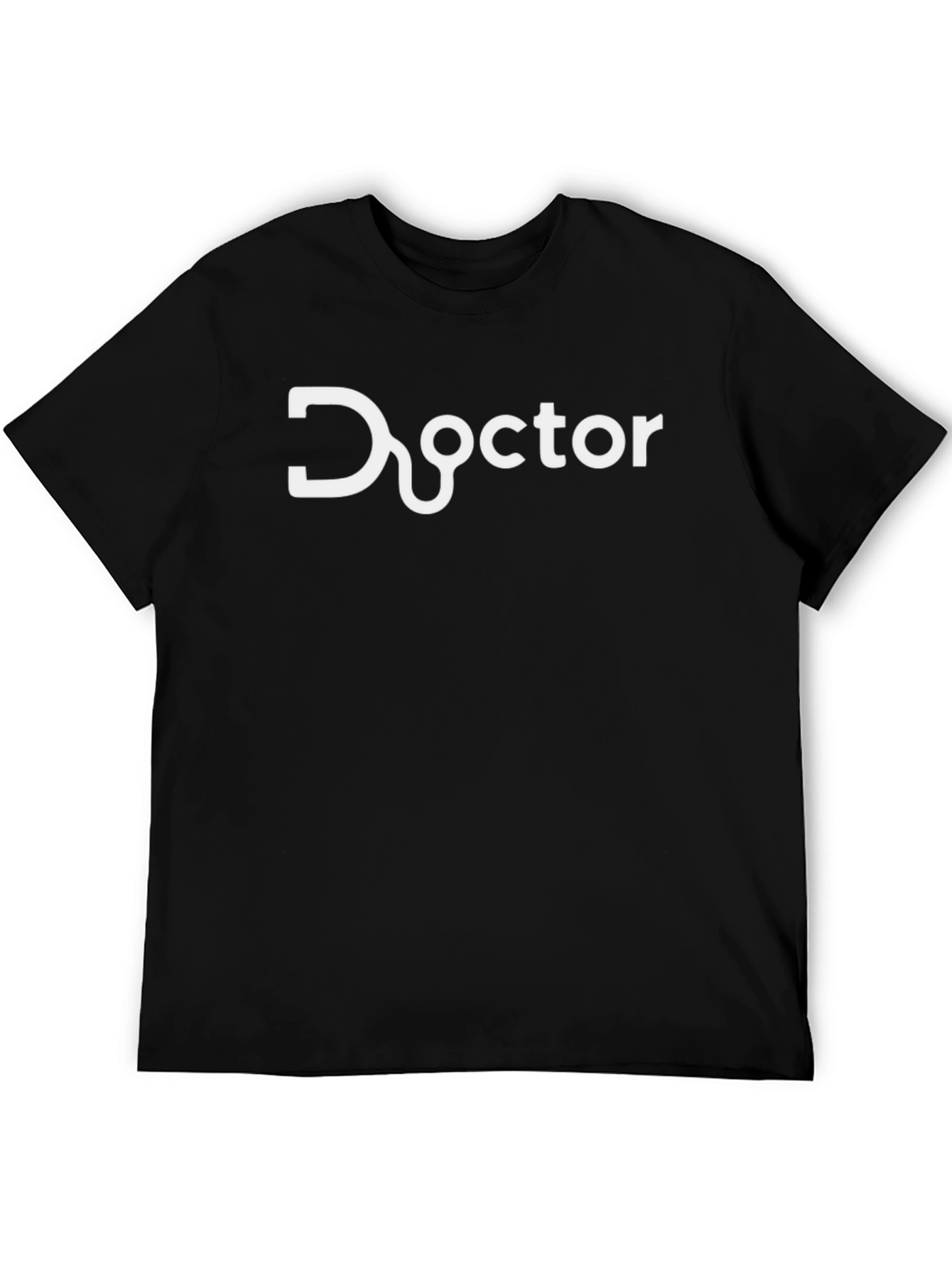 Black Doctor Stethoscope Graphic T-Shirt view 5