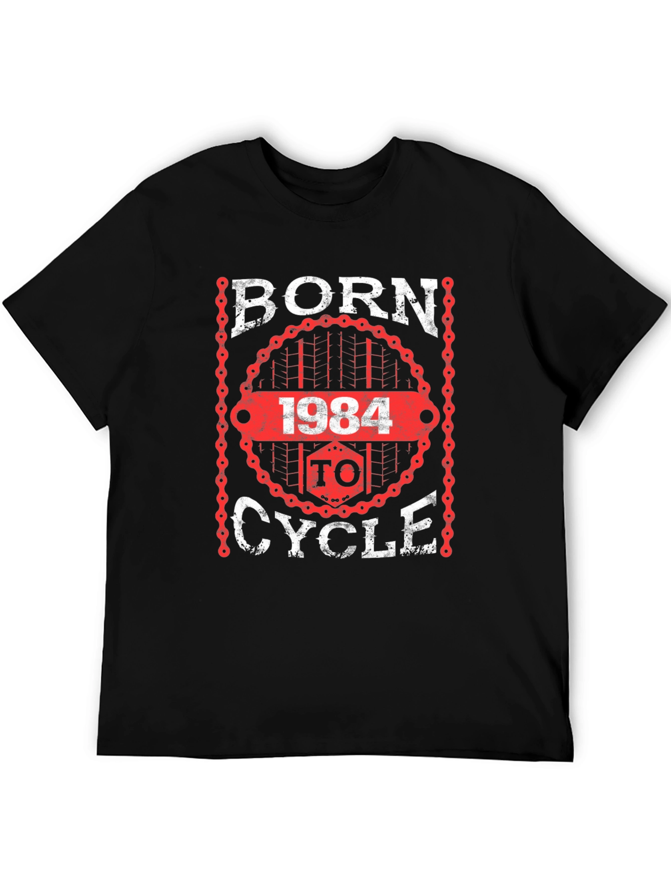 Black Born 1984 to Cycle T-Shirt view 5