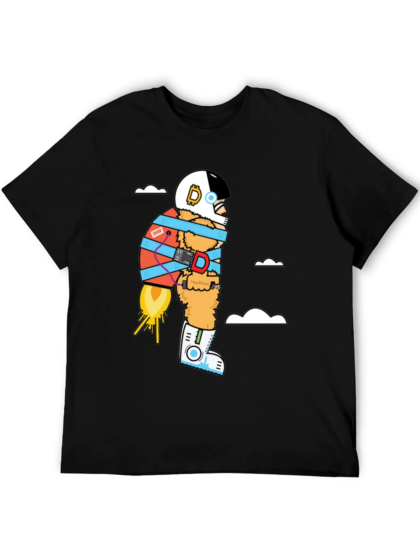Black Astronaut Ape T-Shirt - Unique Graphic Tee view 5