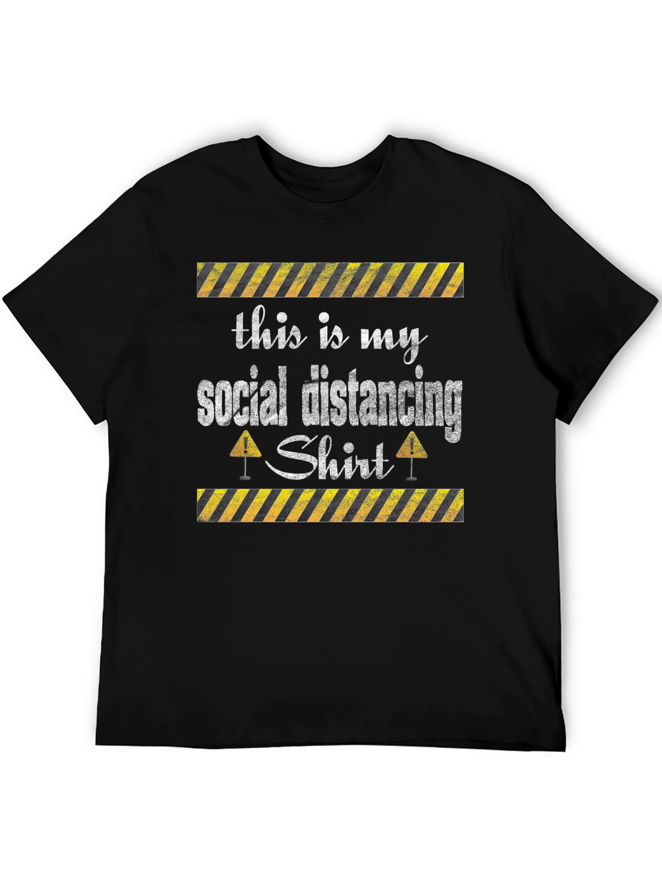 Black Social Distancing Shirt - Funny Novelty Tee view 5