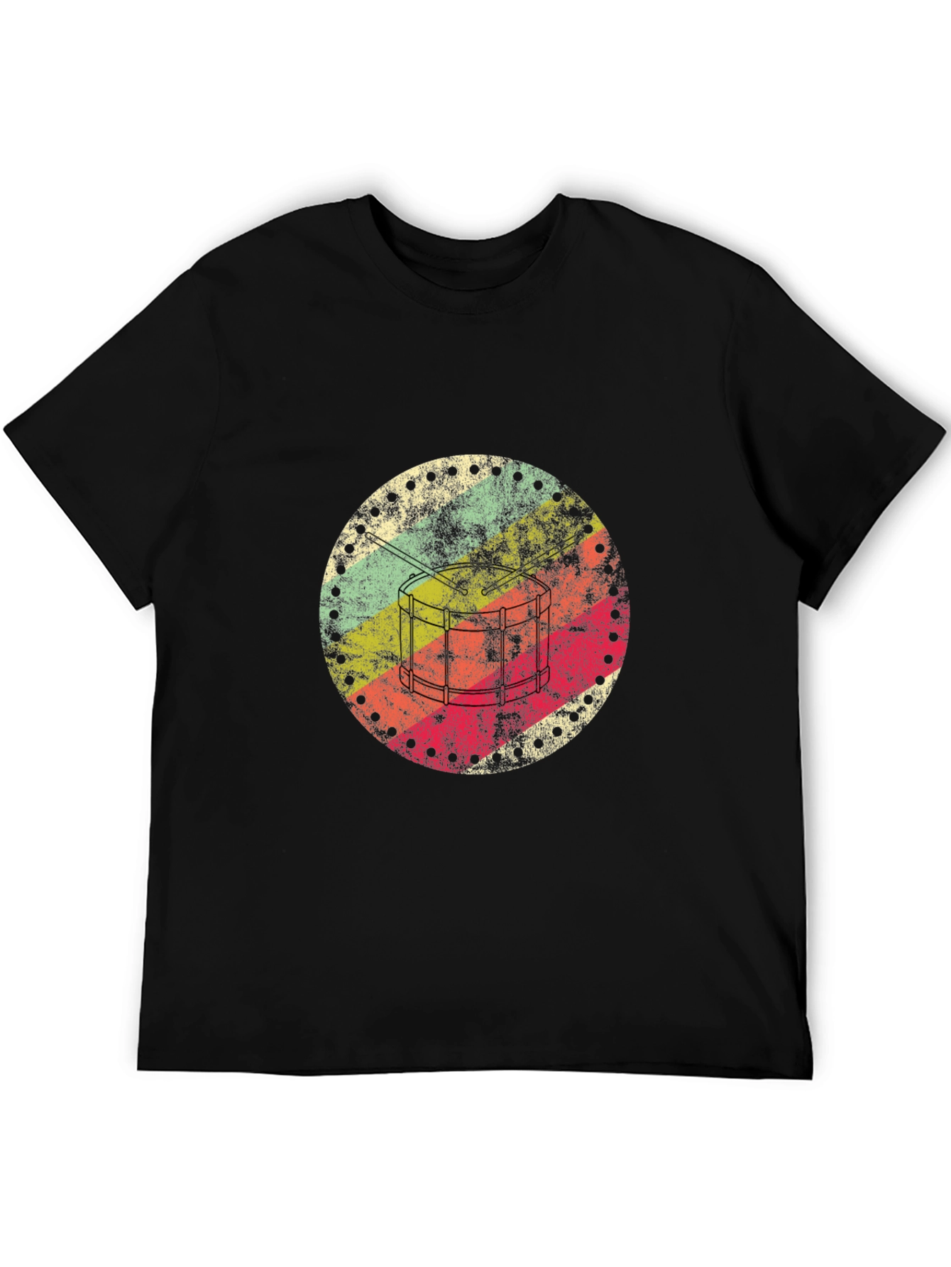 Retro Drum Circle Graphic Tee - 5