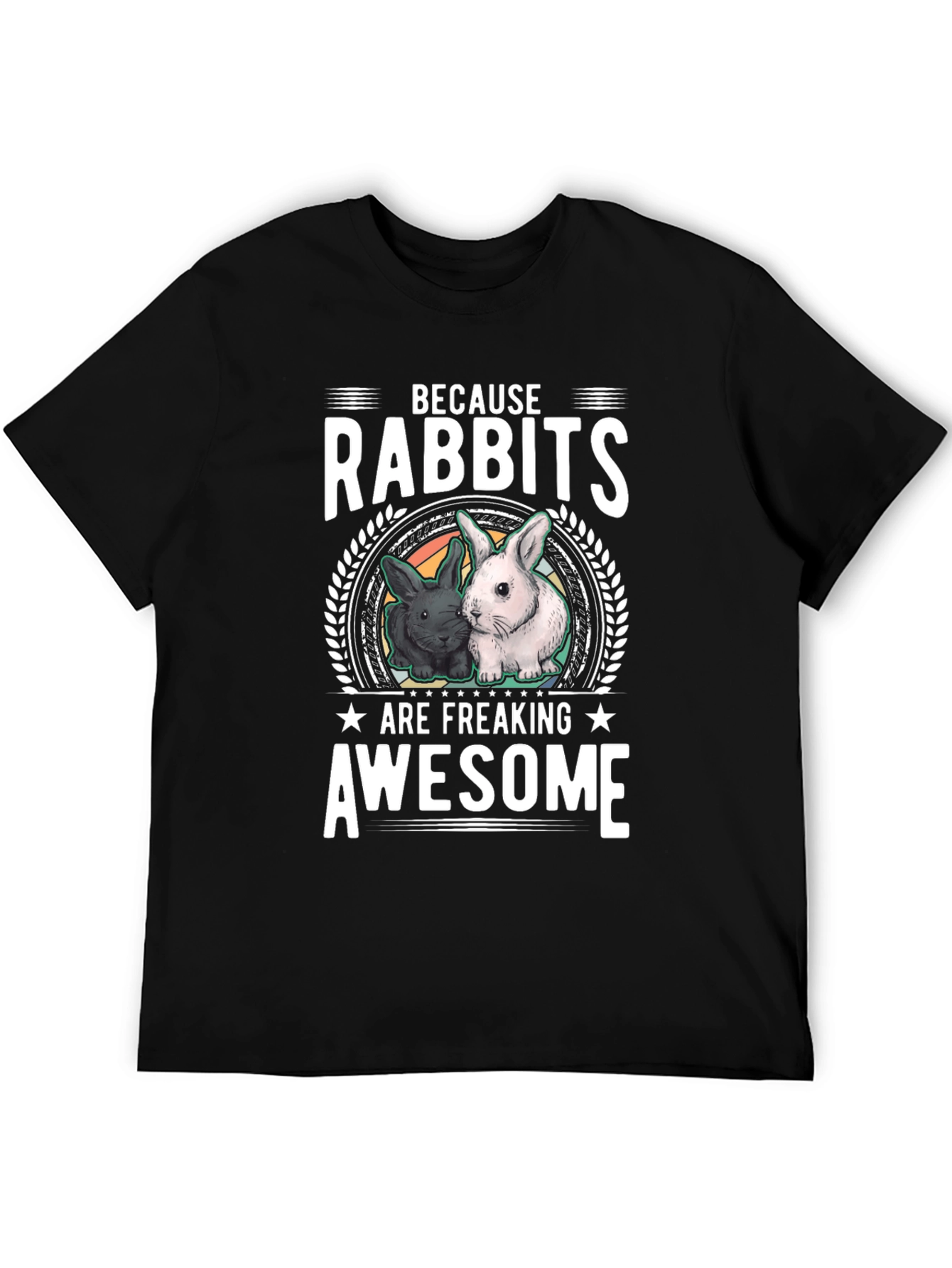 Black Rabbits Are Freaking Awesome T-Shirt view 5
