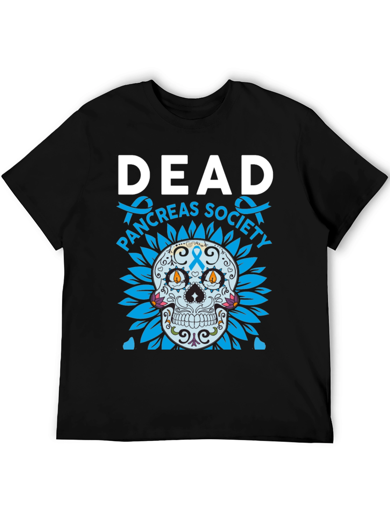 Black Dead Pancreas Society Graphic T-Shirt view 5