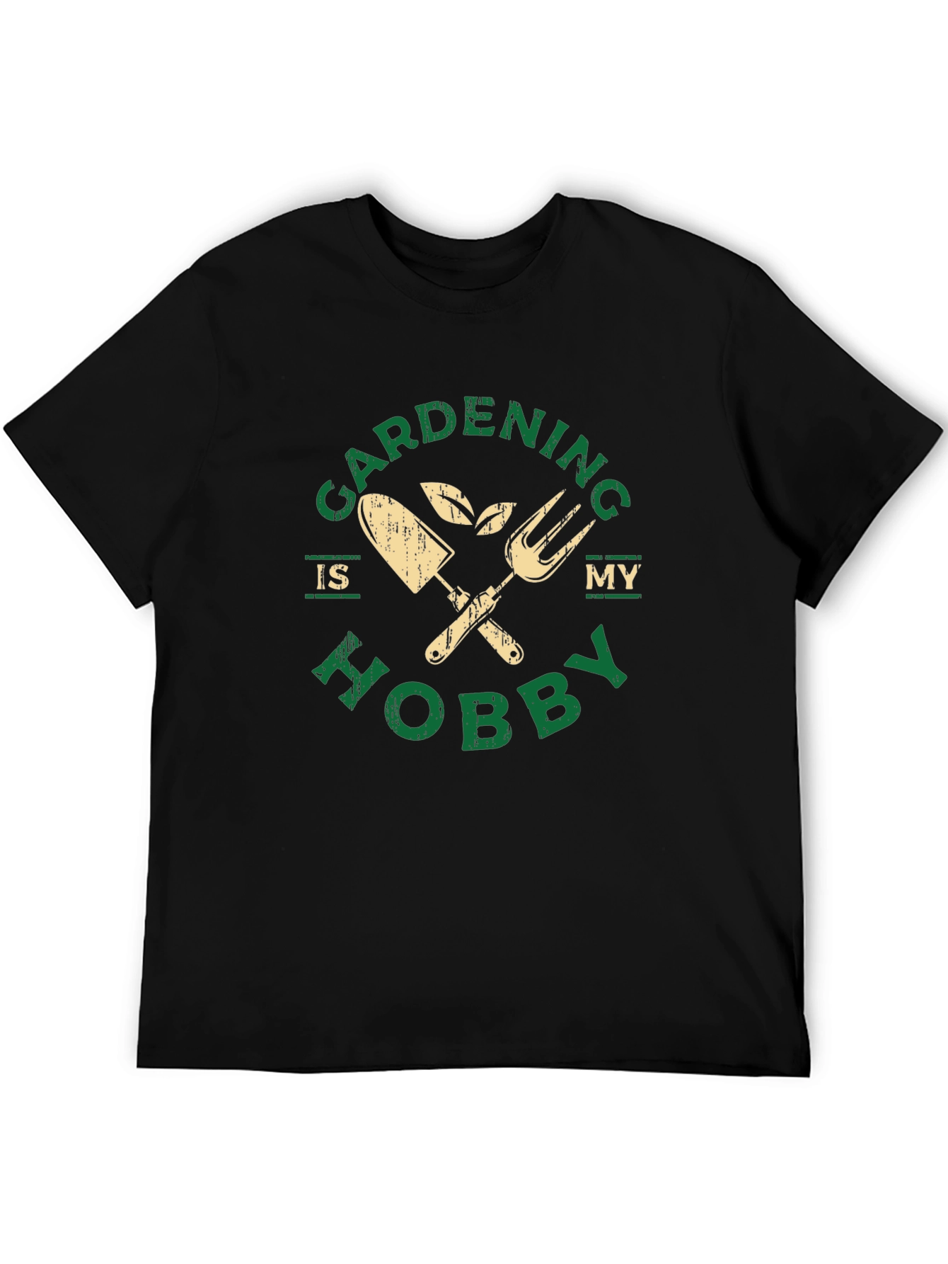 Black Gardening is My Hobby Graphic Tee - Gardener Gift view 5
