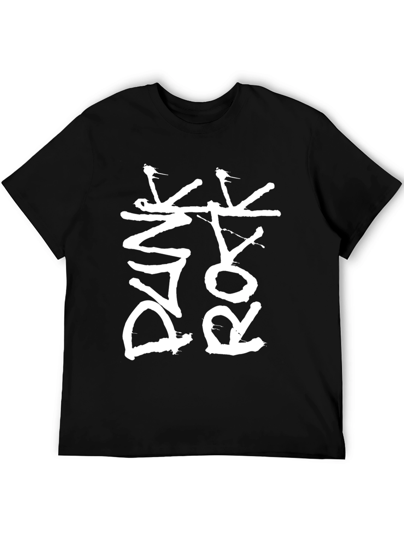 Black Punk Rock Graphic Tee - Black view 5