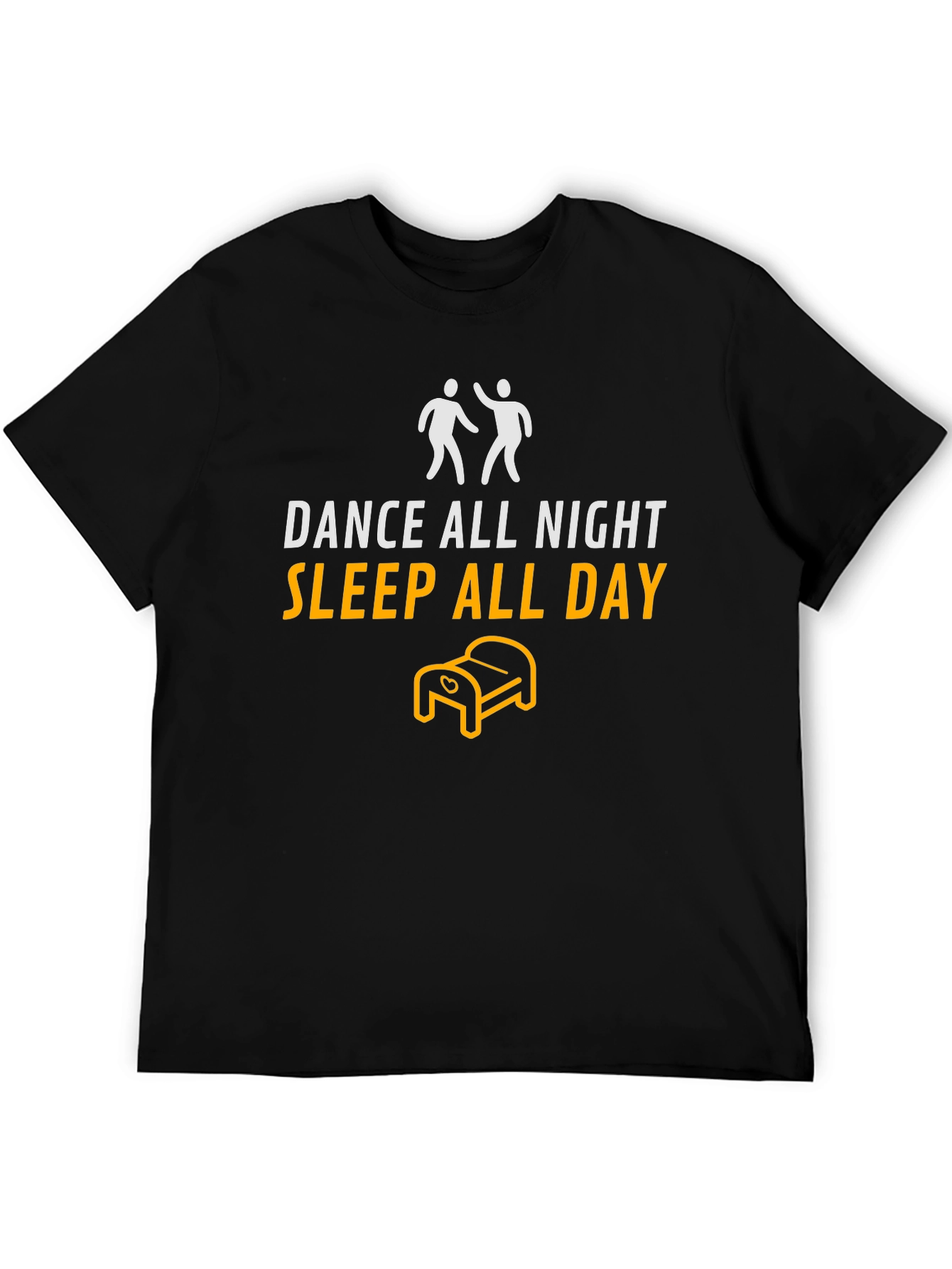 Black Dance All Night, Sleep All Day Graphic Tee view 5