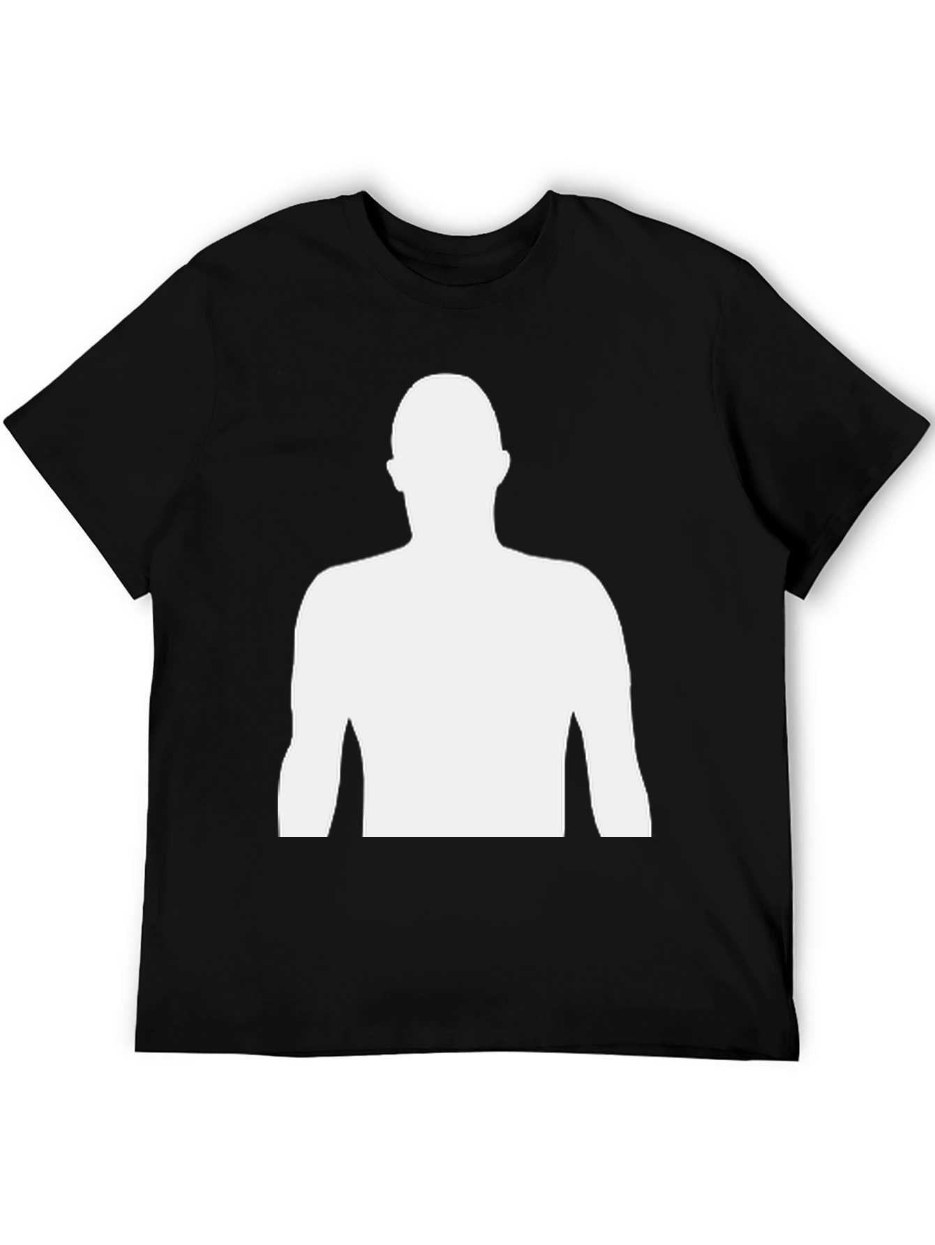 Black Silhouette Graphic Tee - Black Casual Shirt view 5