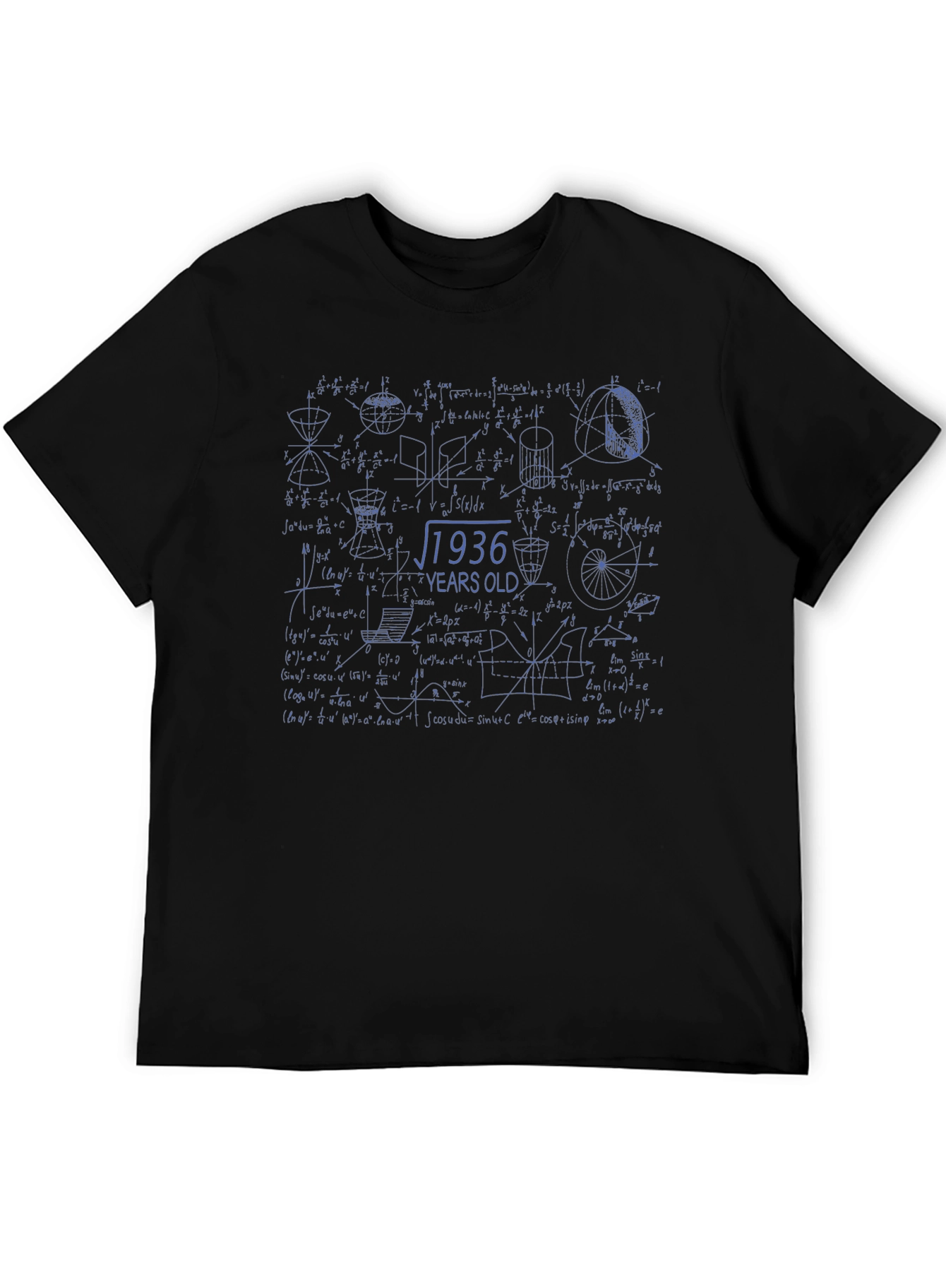 Black Math Equation Birthday T-Shirt view 5