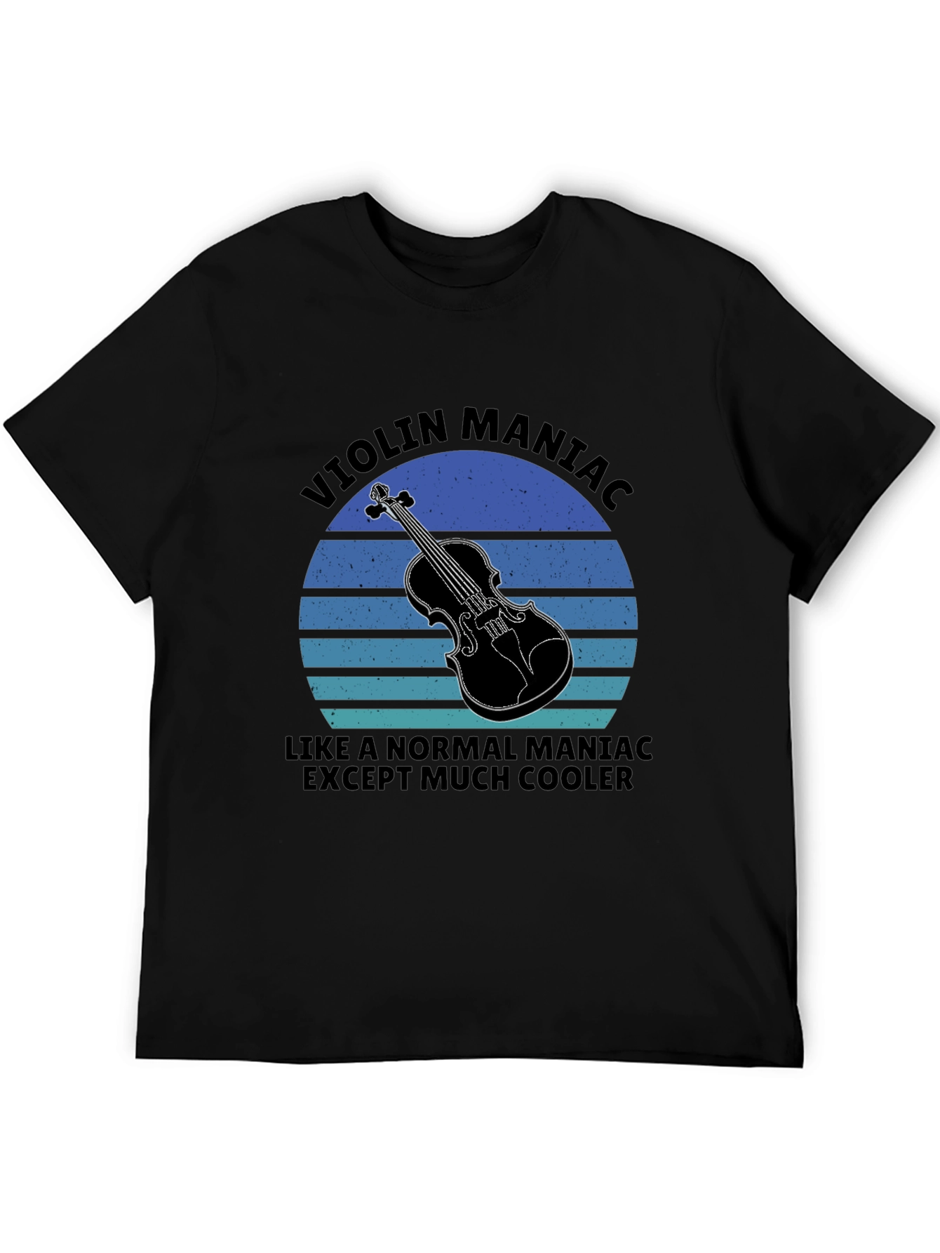 Black Violin Maniac Graphic Tee - Musician T-Shirt view 5
